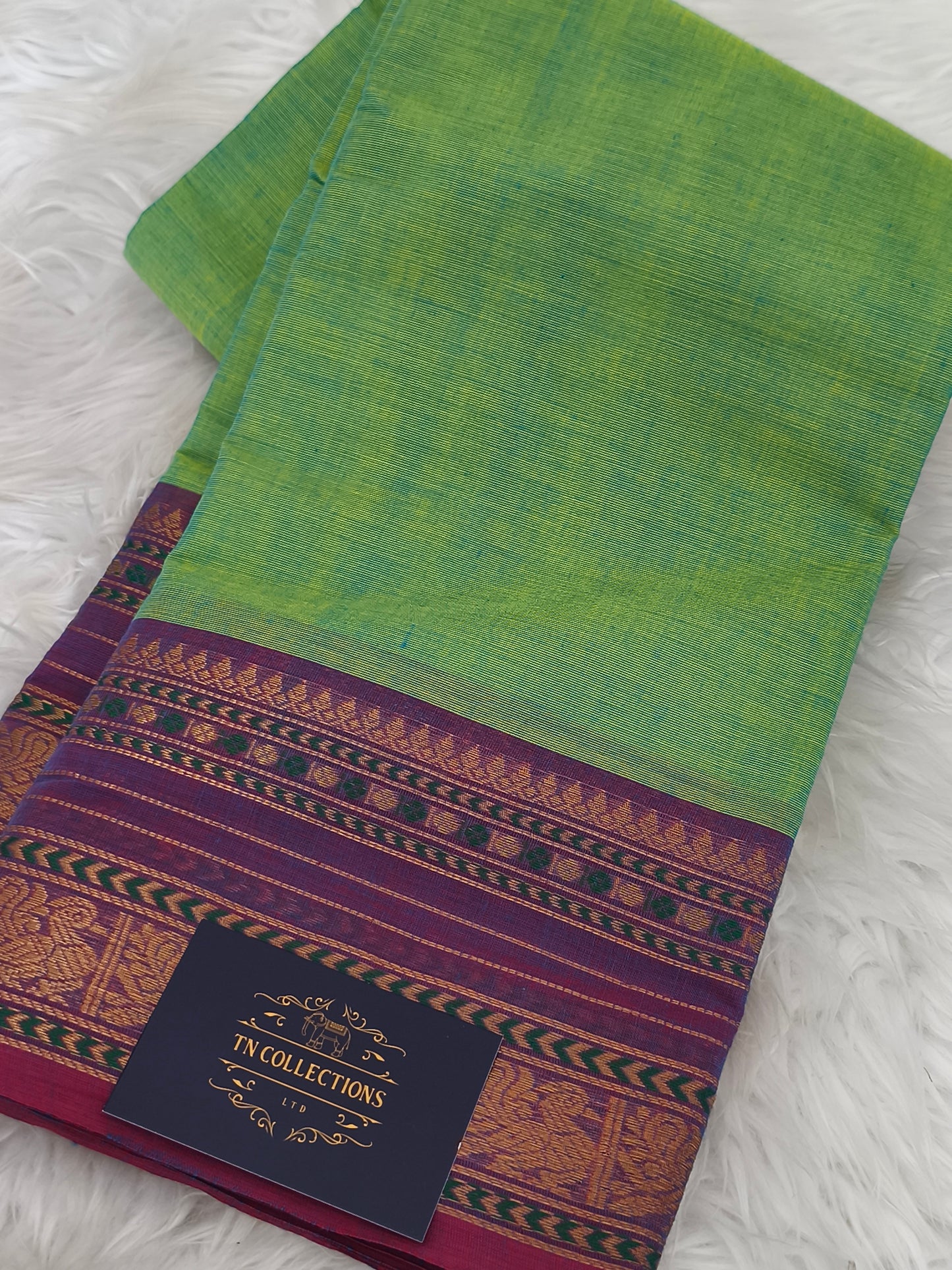 Pure handloom kanchi cotton saree
