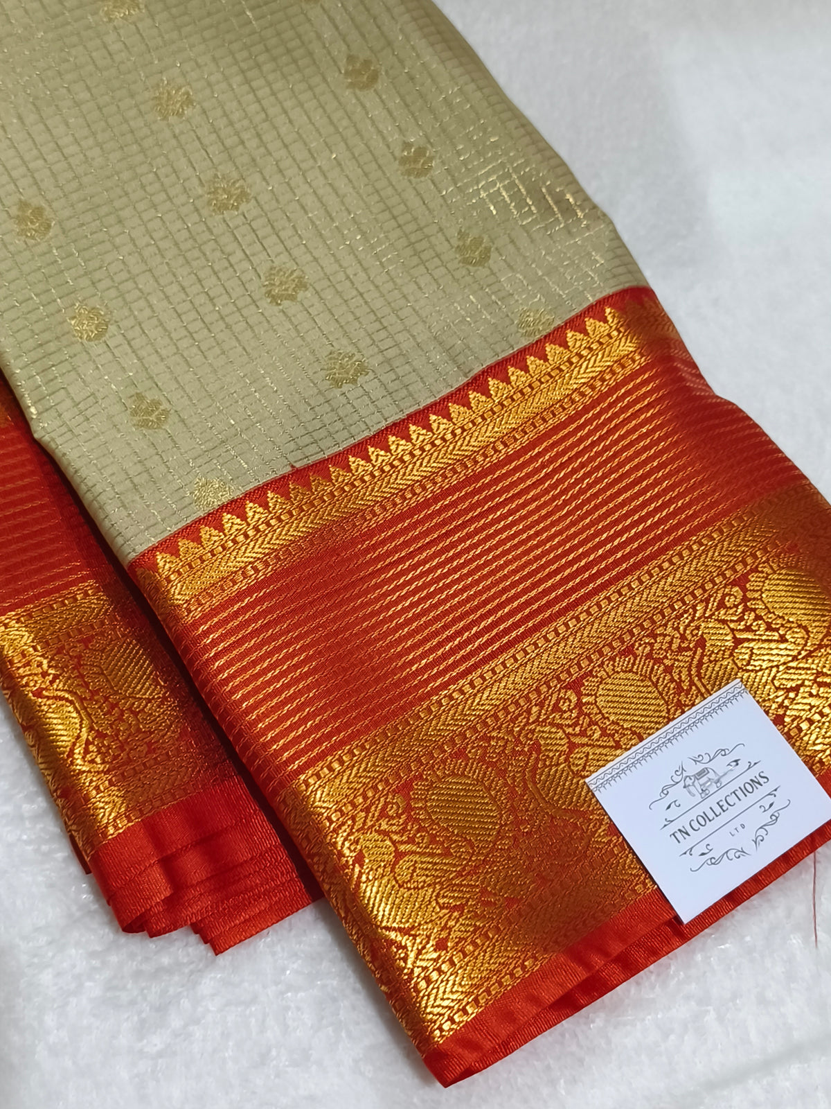 Korvai Premium semi Kanchipuram silk Saree