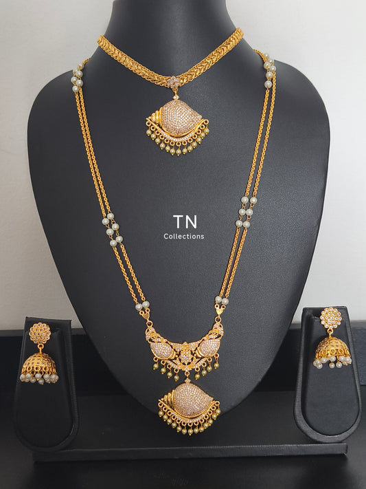 Sangu Design Traditional Semi Bridal set
