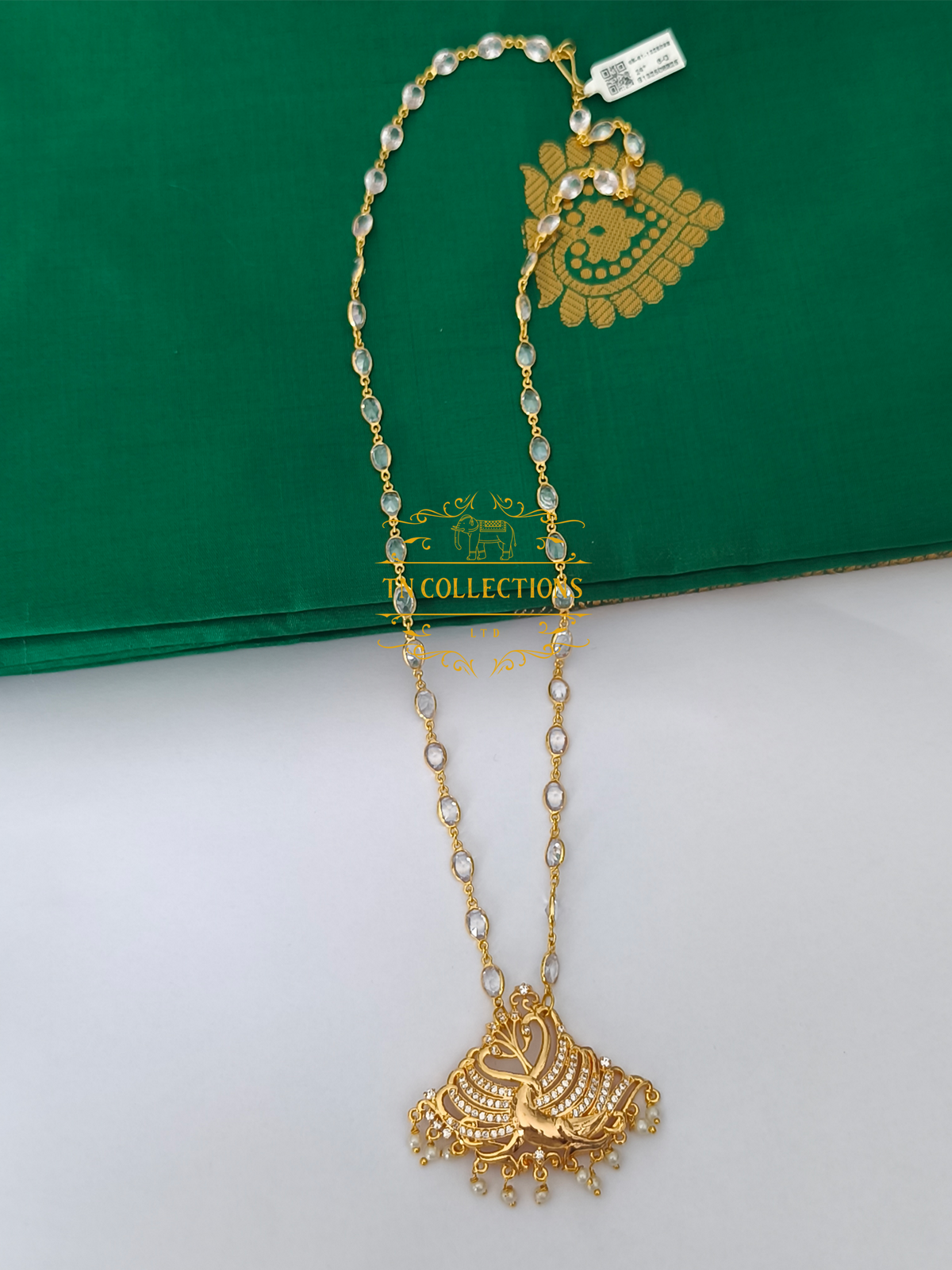 Micro Gold-Plated Trendy Pathakkam with Chain (SMALL Size)