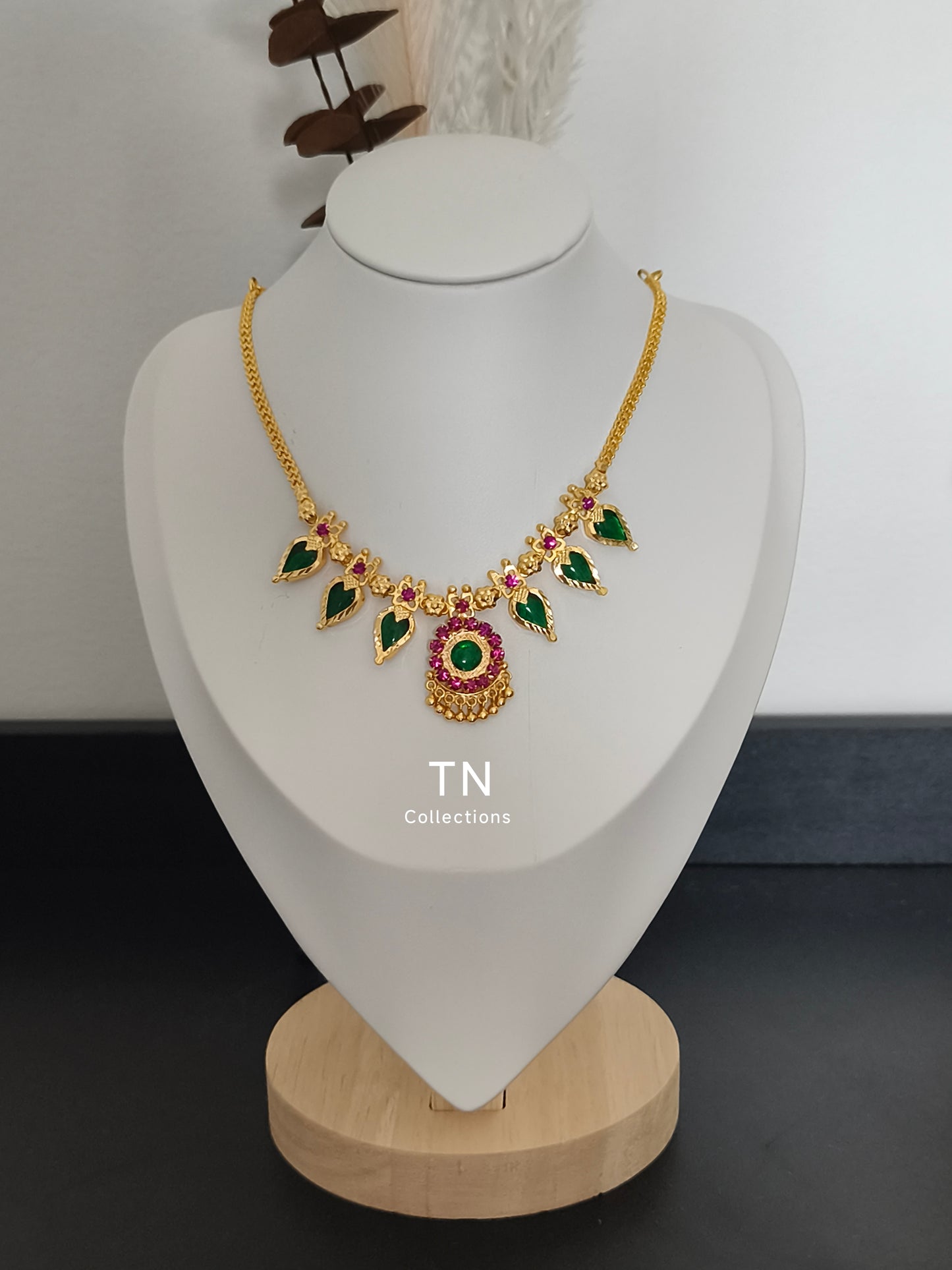 Gold finish AD Necklace