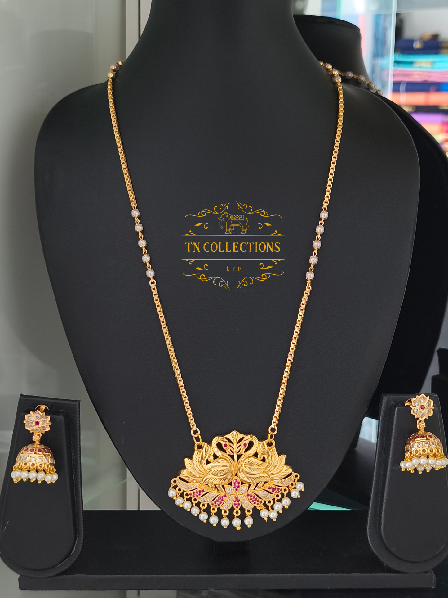 Micro Gold plated Traditional Semi Bridal Set