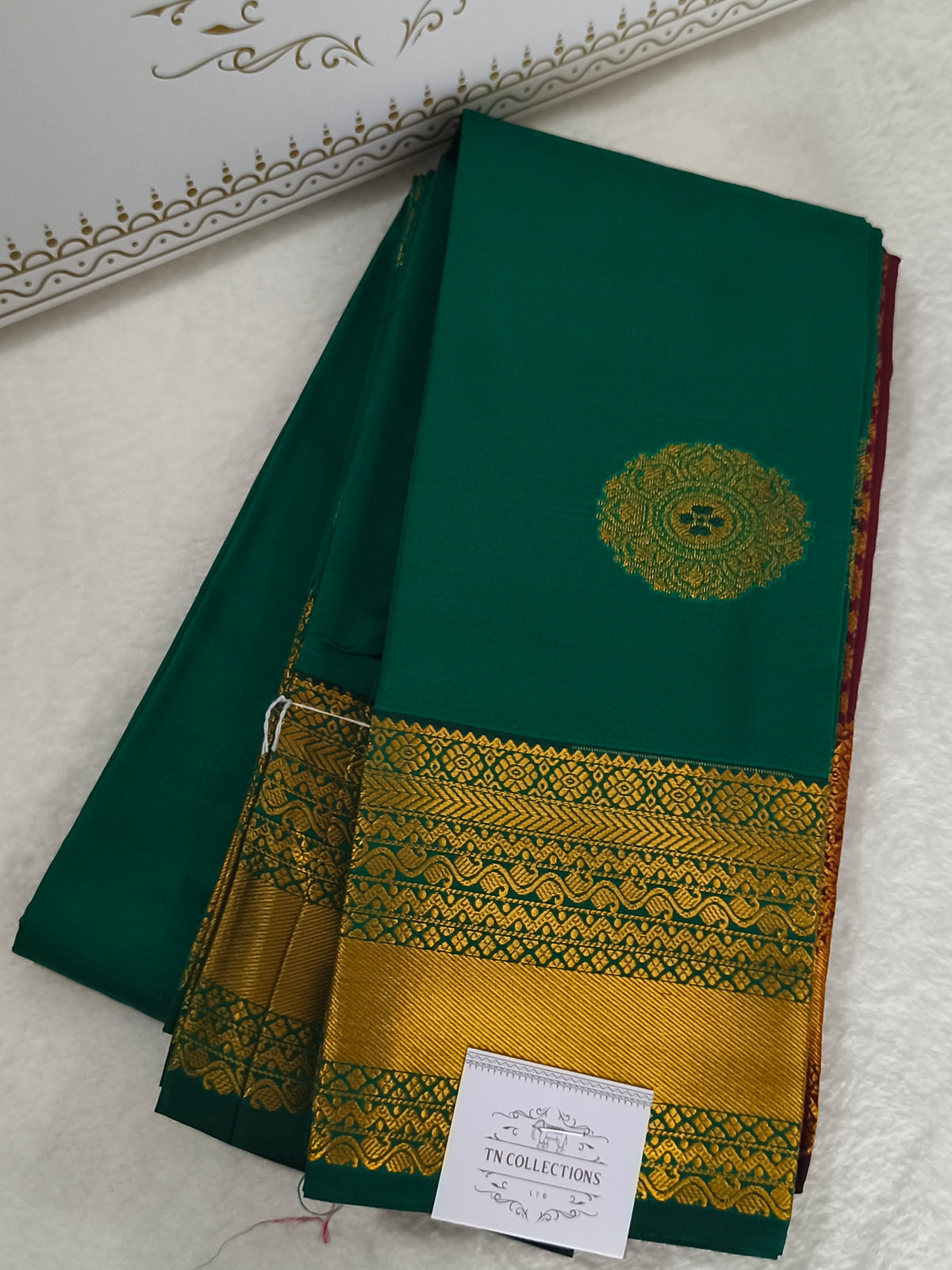 Green Kanchivaram silk saree