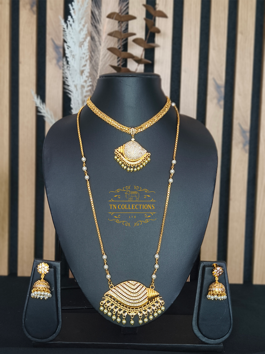 Micro Gold-Plated Traditional Sangu Attiyal Pathakkam set