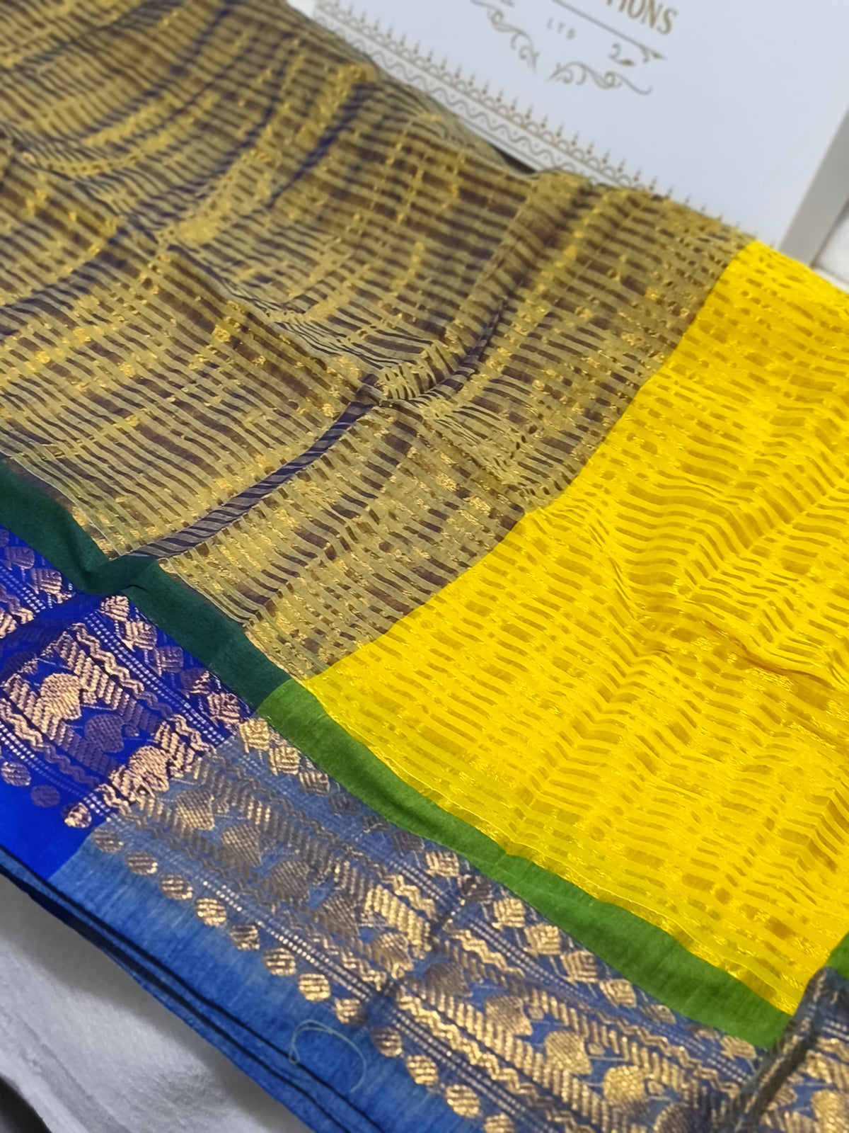 Kerala Special Mul Cotton Saree with Kanchi Border