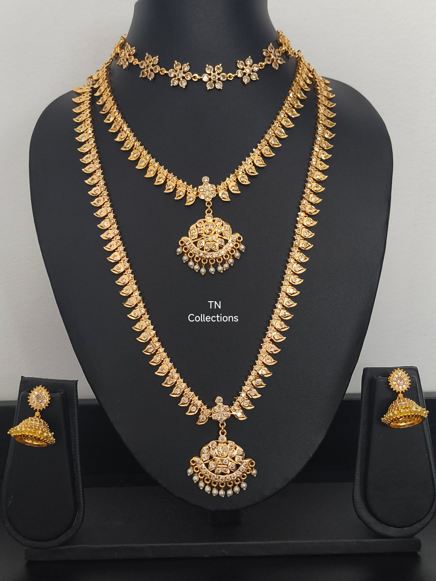 Micro gold plated Trendy Semi Bridal Set
