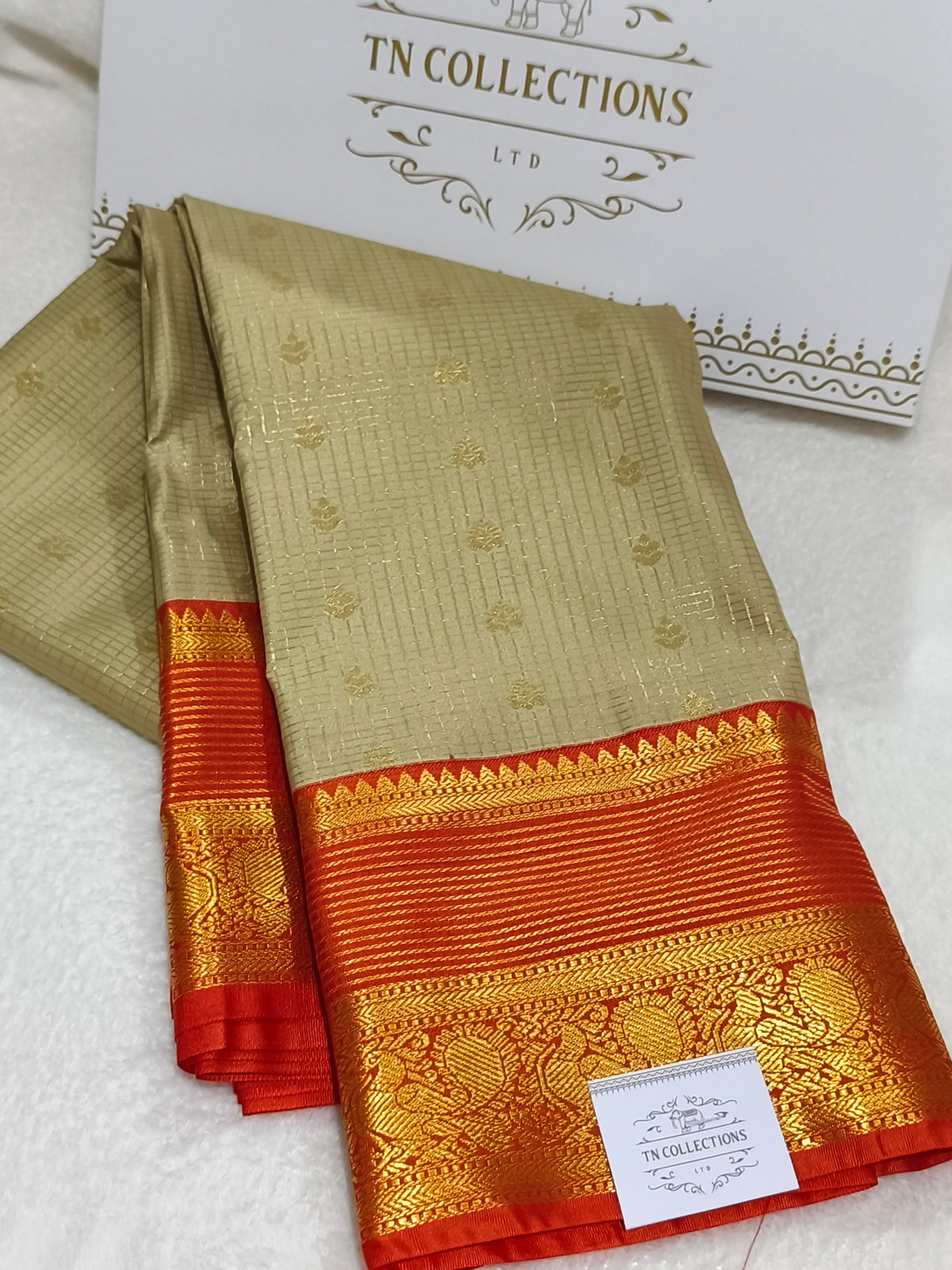 Korvai Premium semi Kanchipuram silk Saree