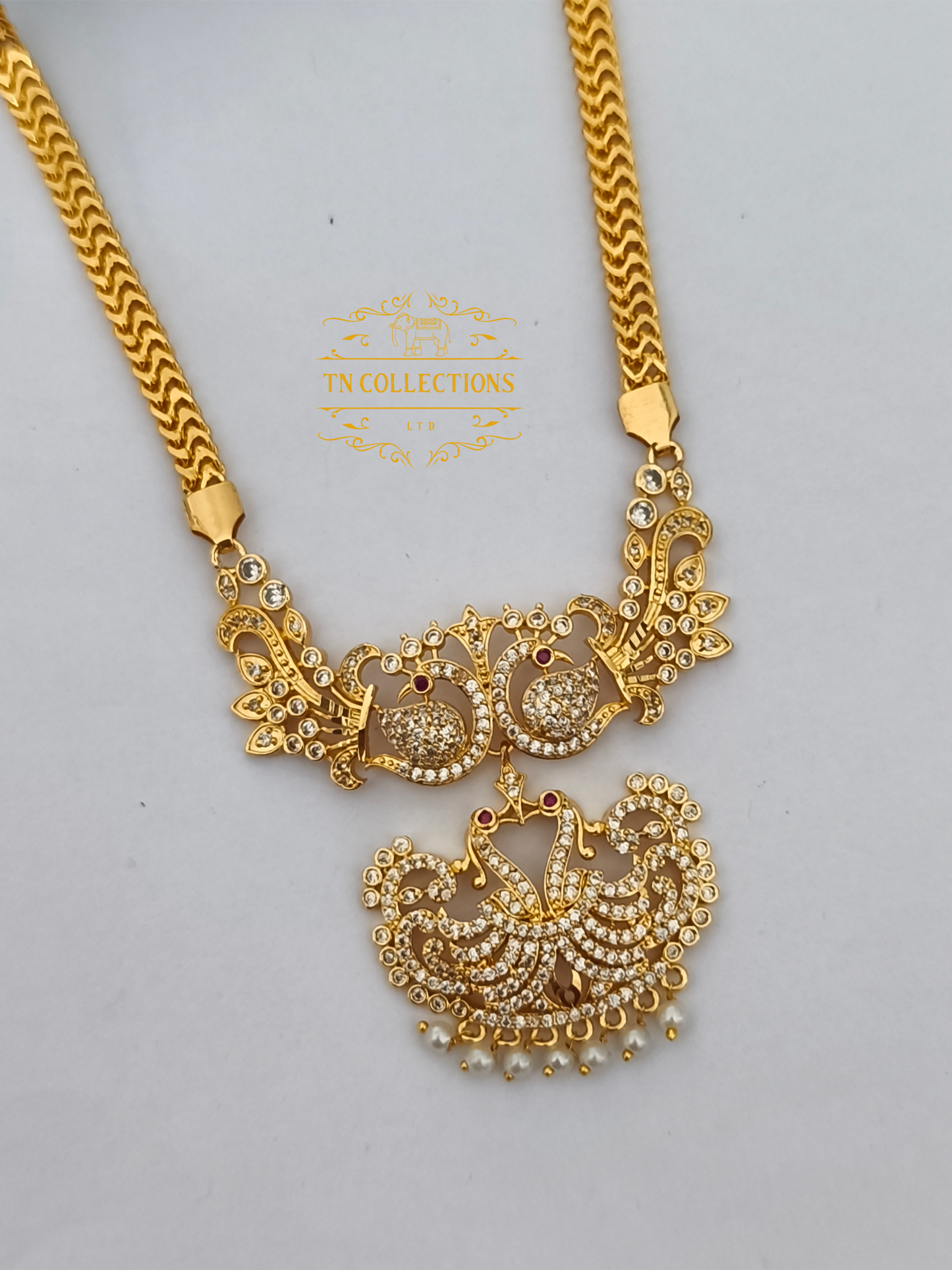 Micro Gold Plated Traditional Semi Bridal Set
