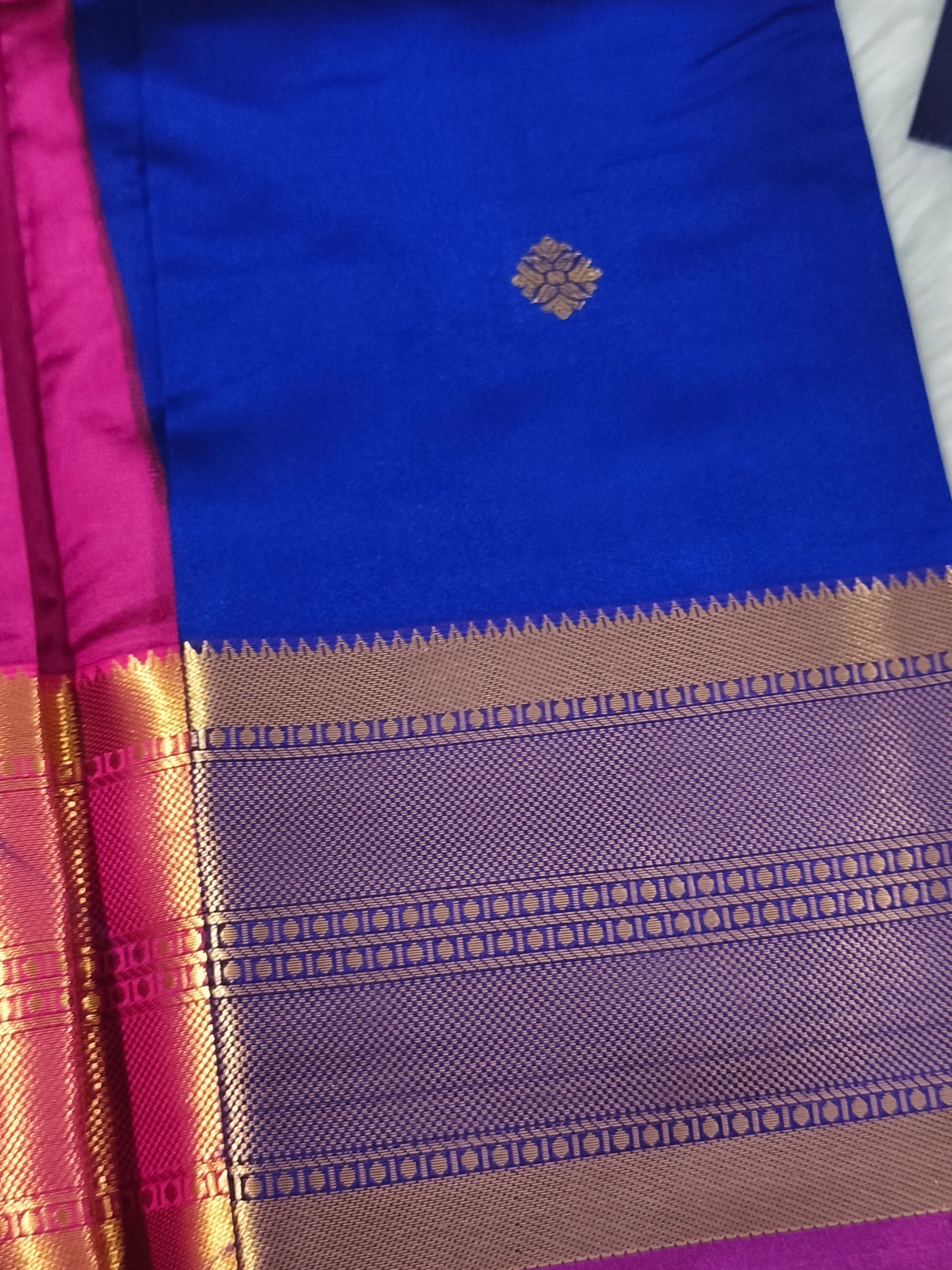 Luxury Semi Soft Silk Saree (Royal Blue)