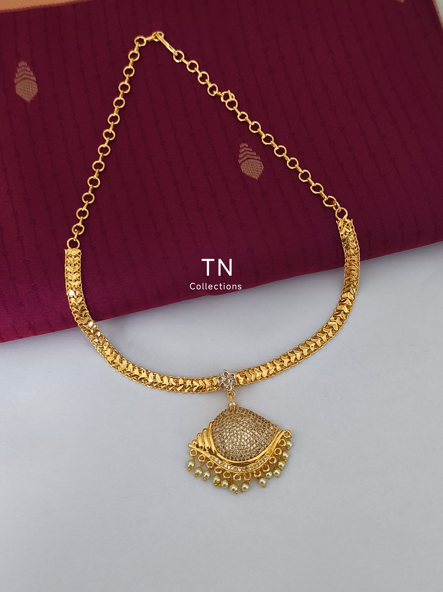 Micro gold plated Sangu Design Attiyal
