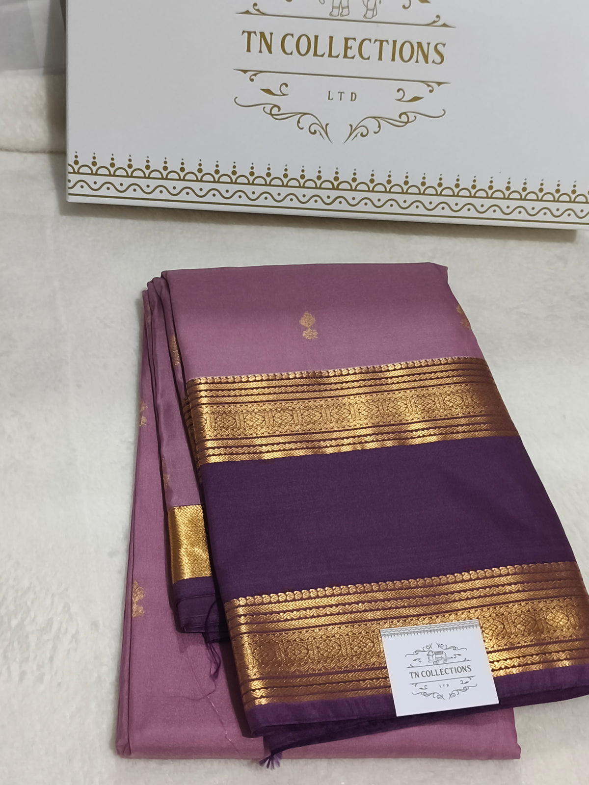 Trendy Semi Soft Silk Saree with contrast blouse and rich pallu