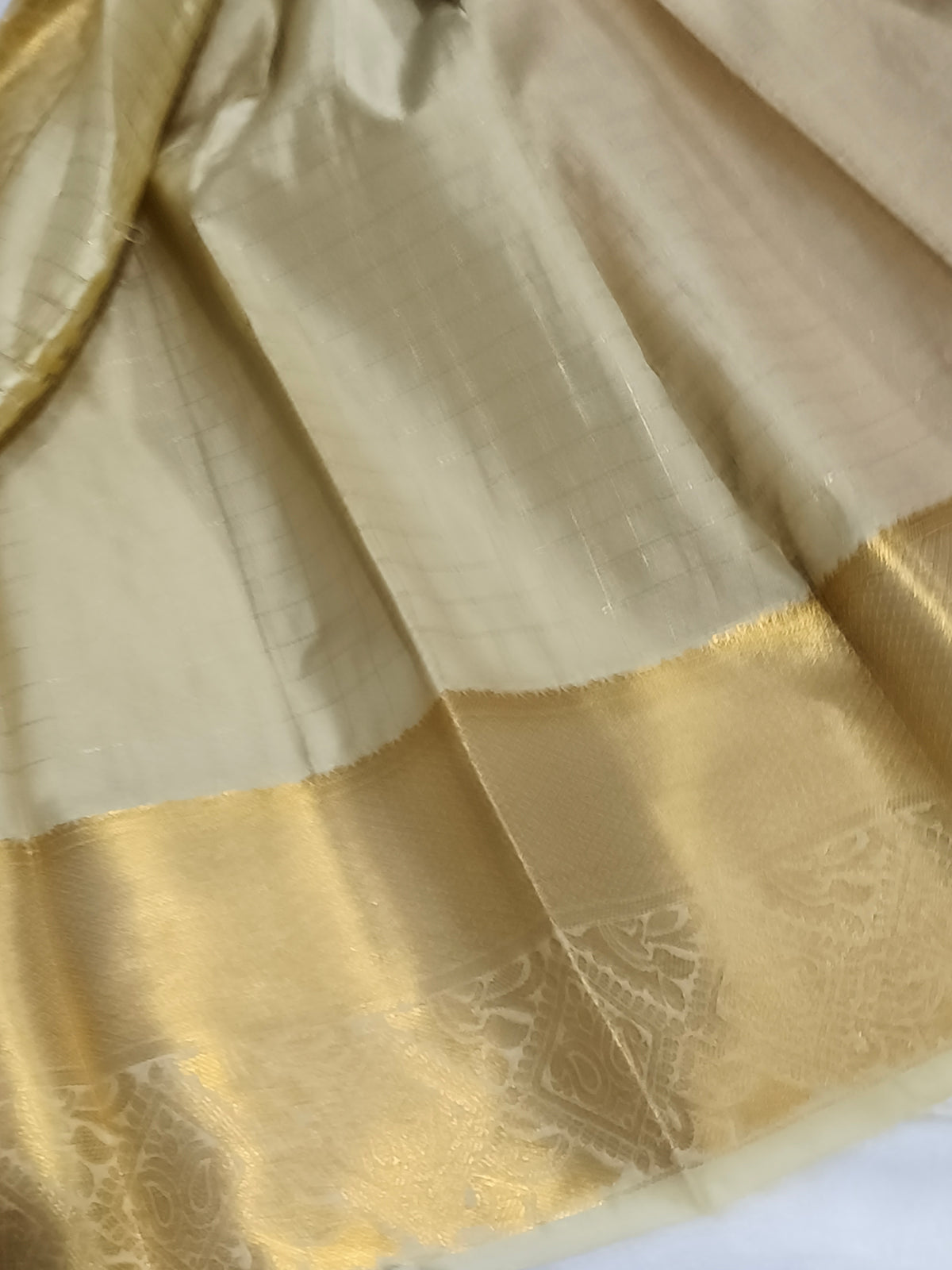 Premium kanchi Checked Semi Silk Saree