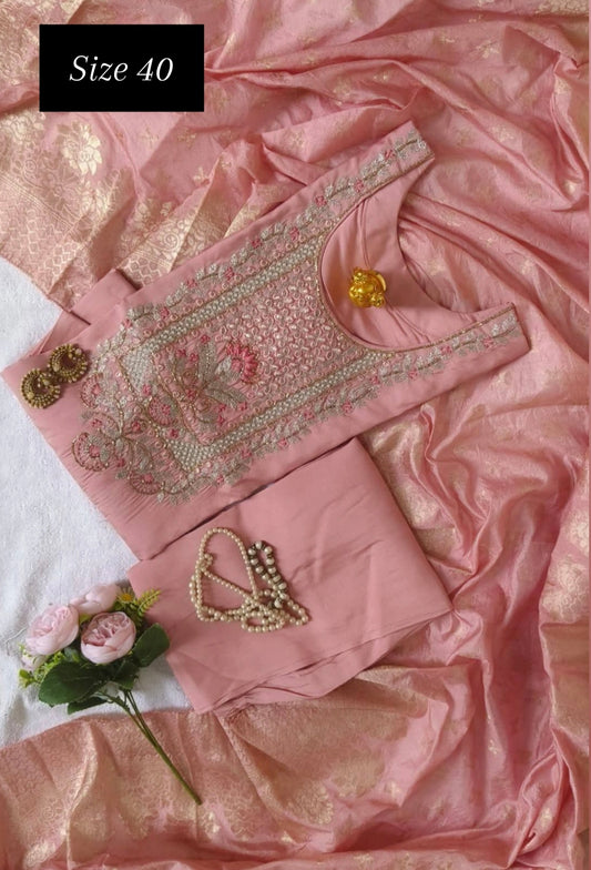 Baby pink Readymade Shalwar