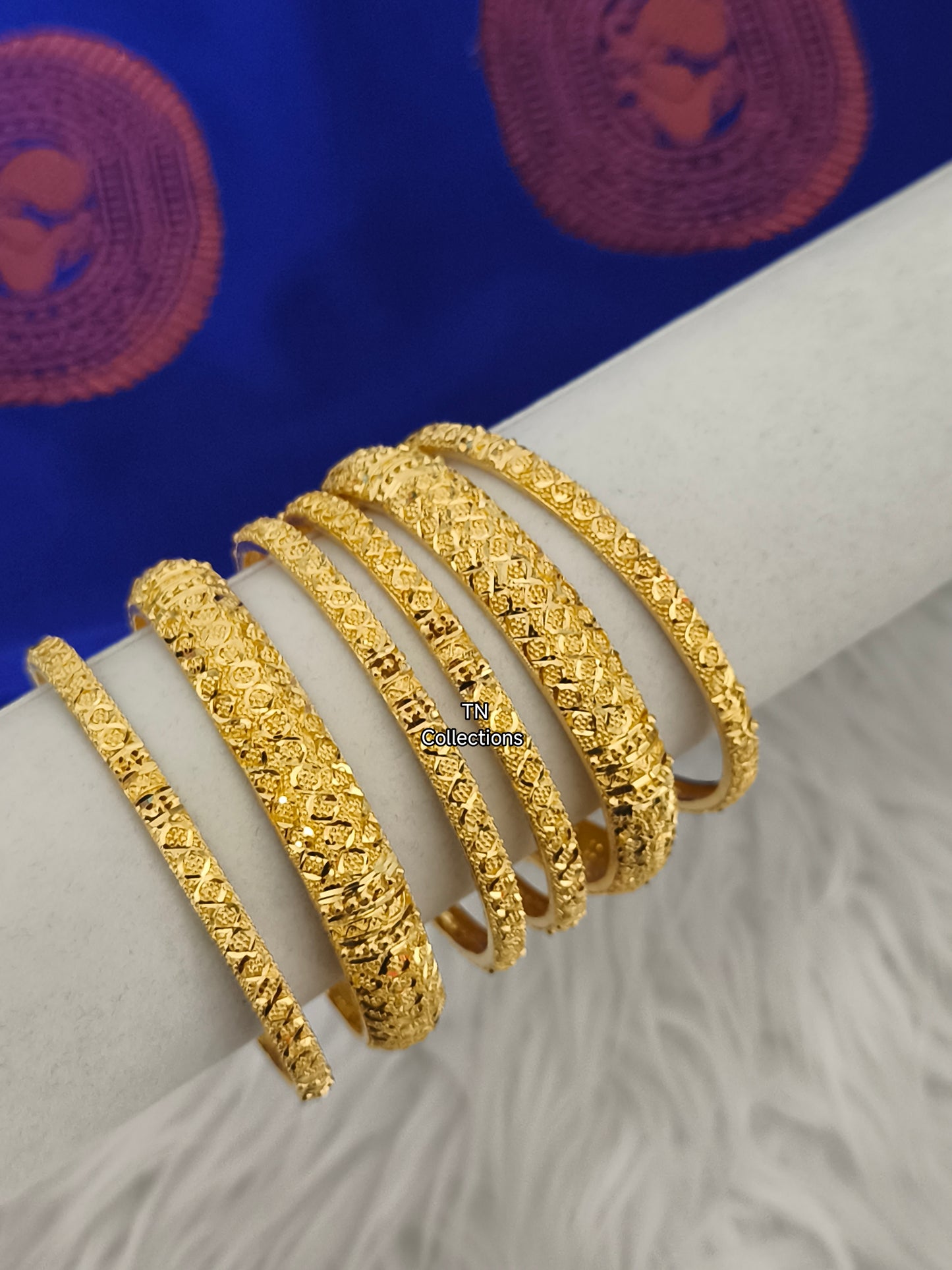 One gram gold forming Bangles Set