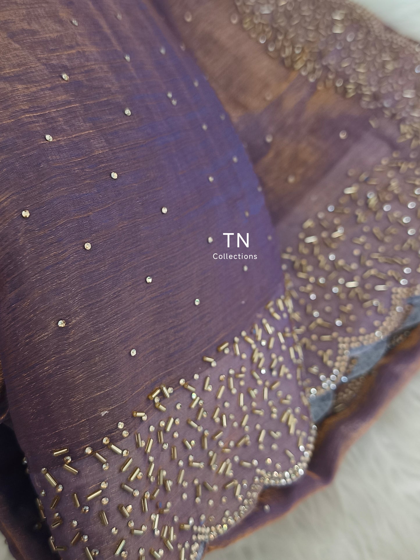 Trendy Space Silk Dual tone Party Saree