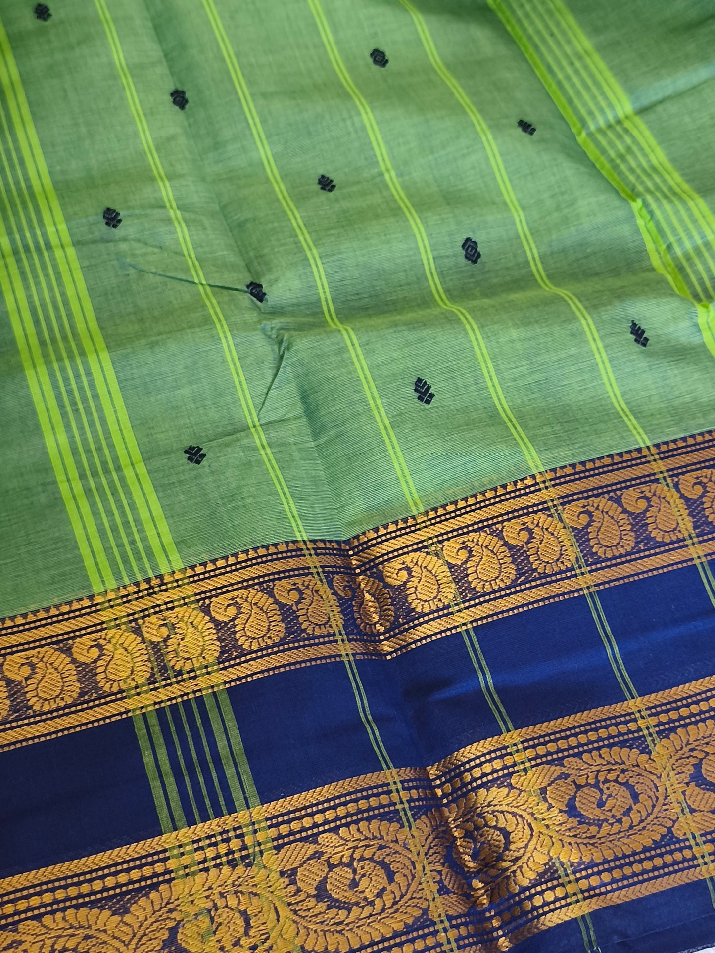 Pure handloom kanchi cotton saree