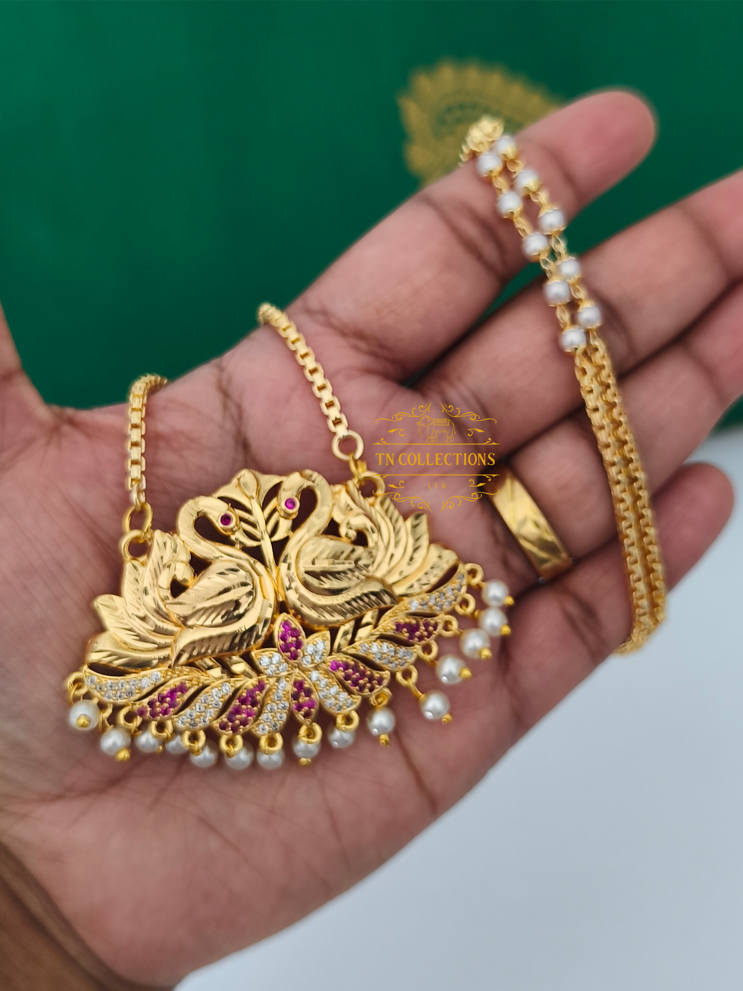 Micro Gold plated Traditional Semi Bridal Set