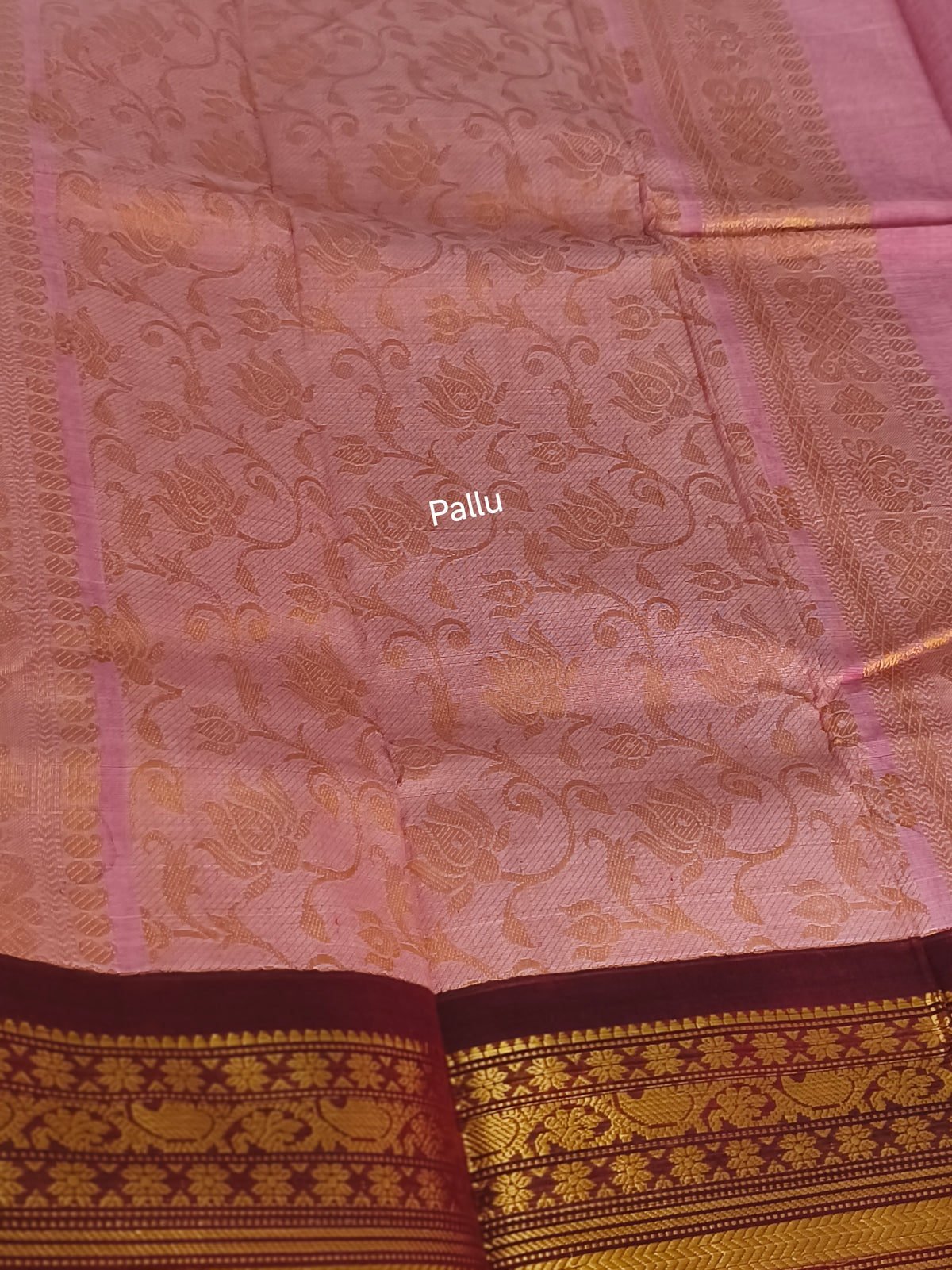 Grand Pure Kanchi Cotton Saree with Rich Pallu
