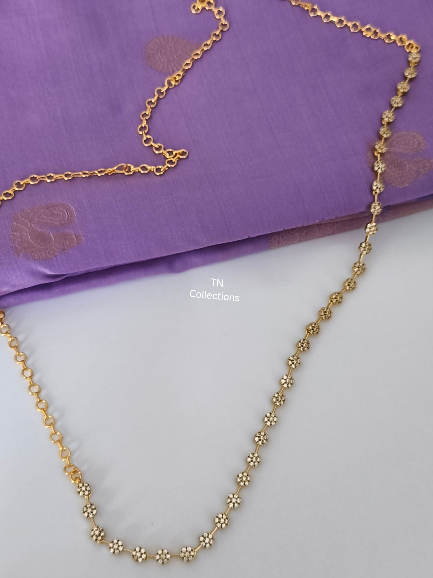 Trendy Gold Finish Hip Chain