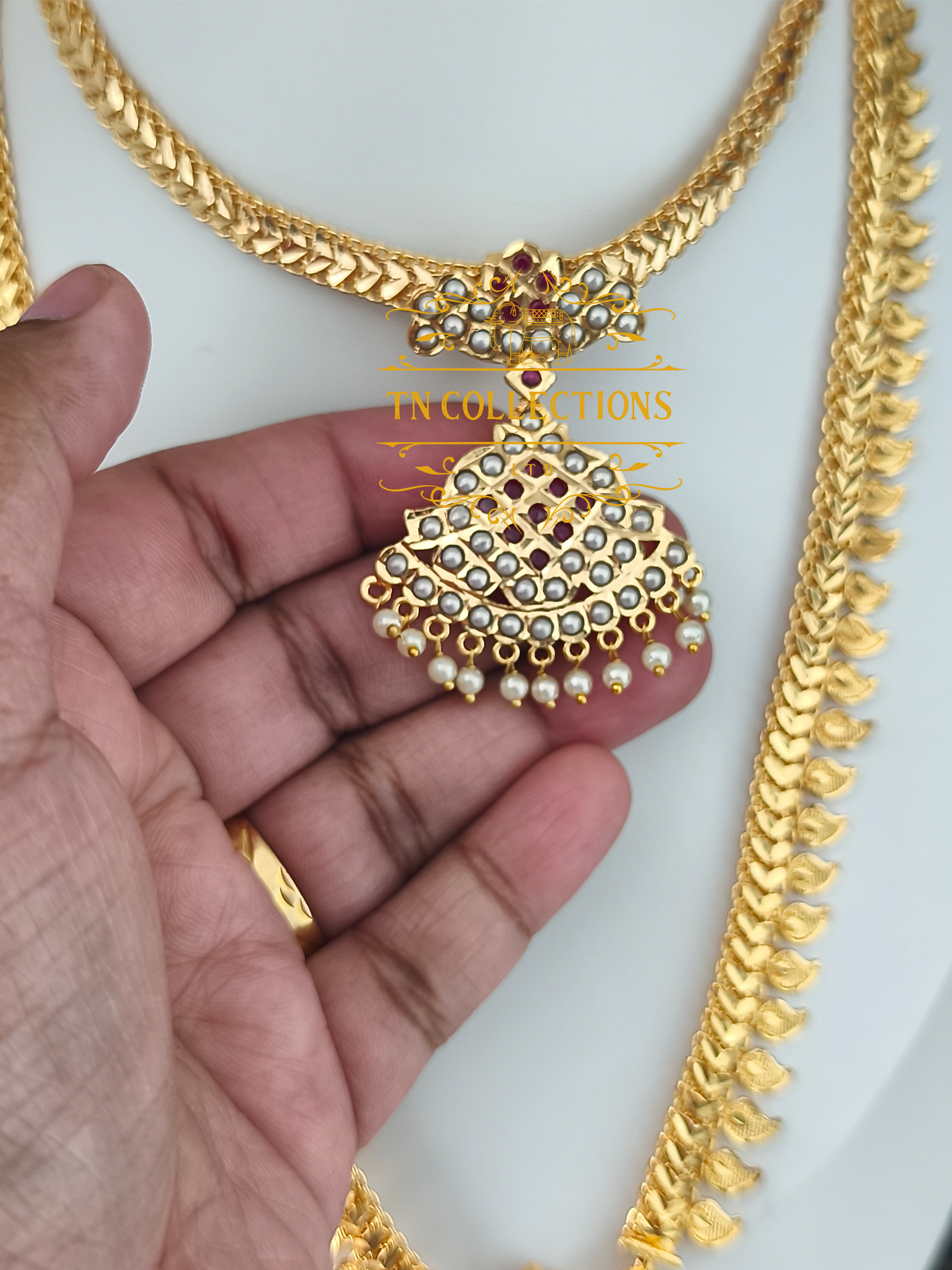 Micro Gold Finish Semi Bridal Set