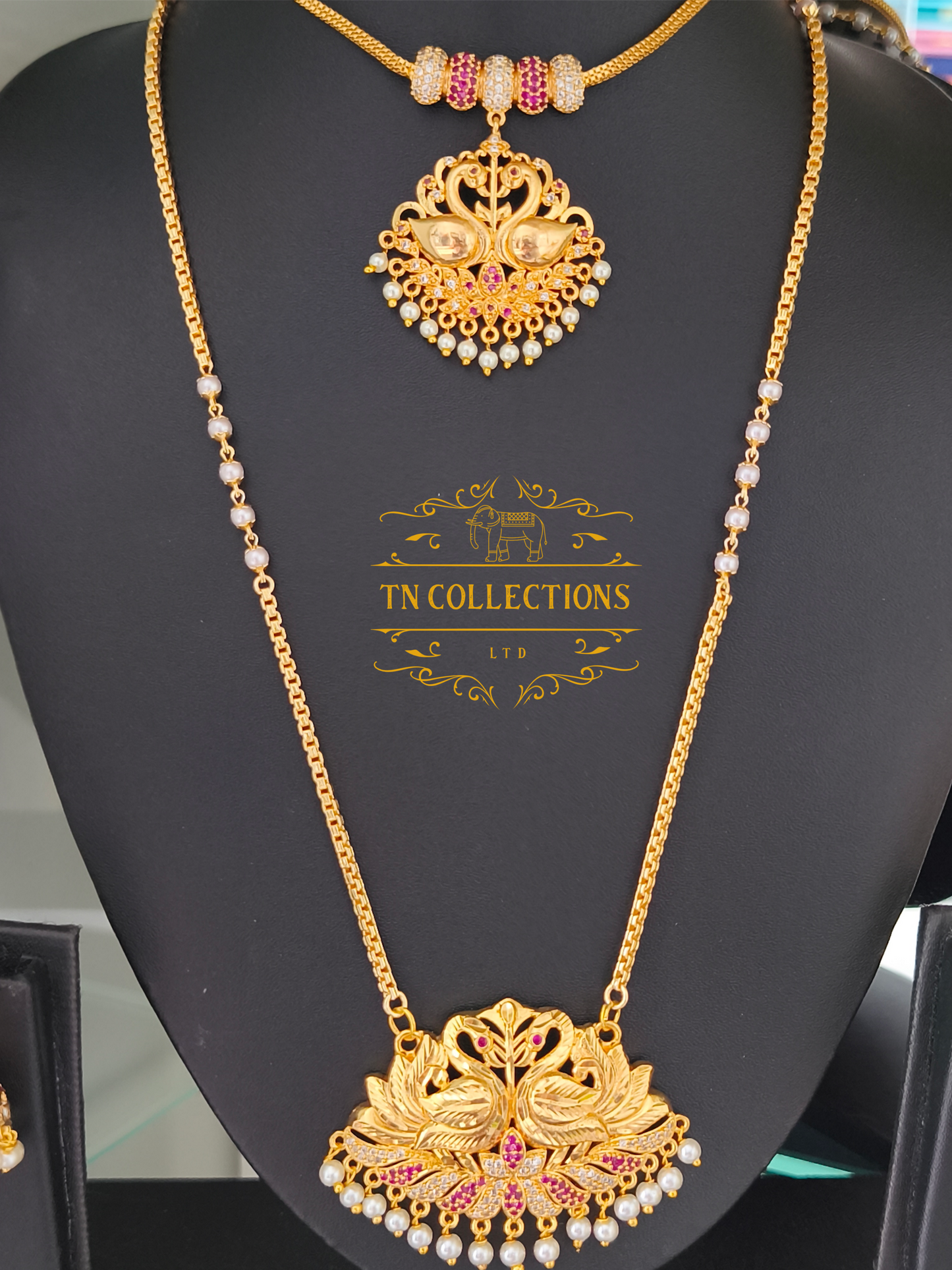 Micro Gold plated Traditional Semi Bridal Set