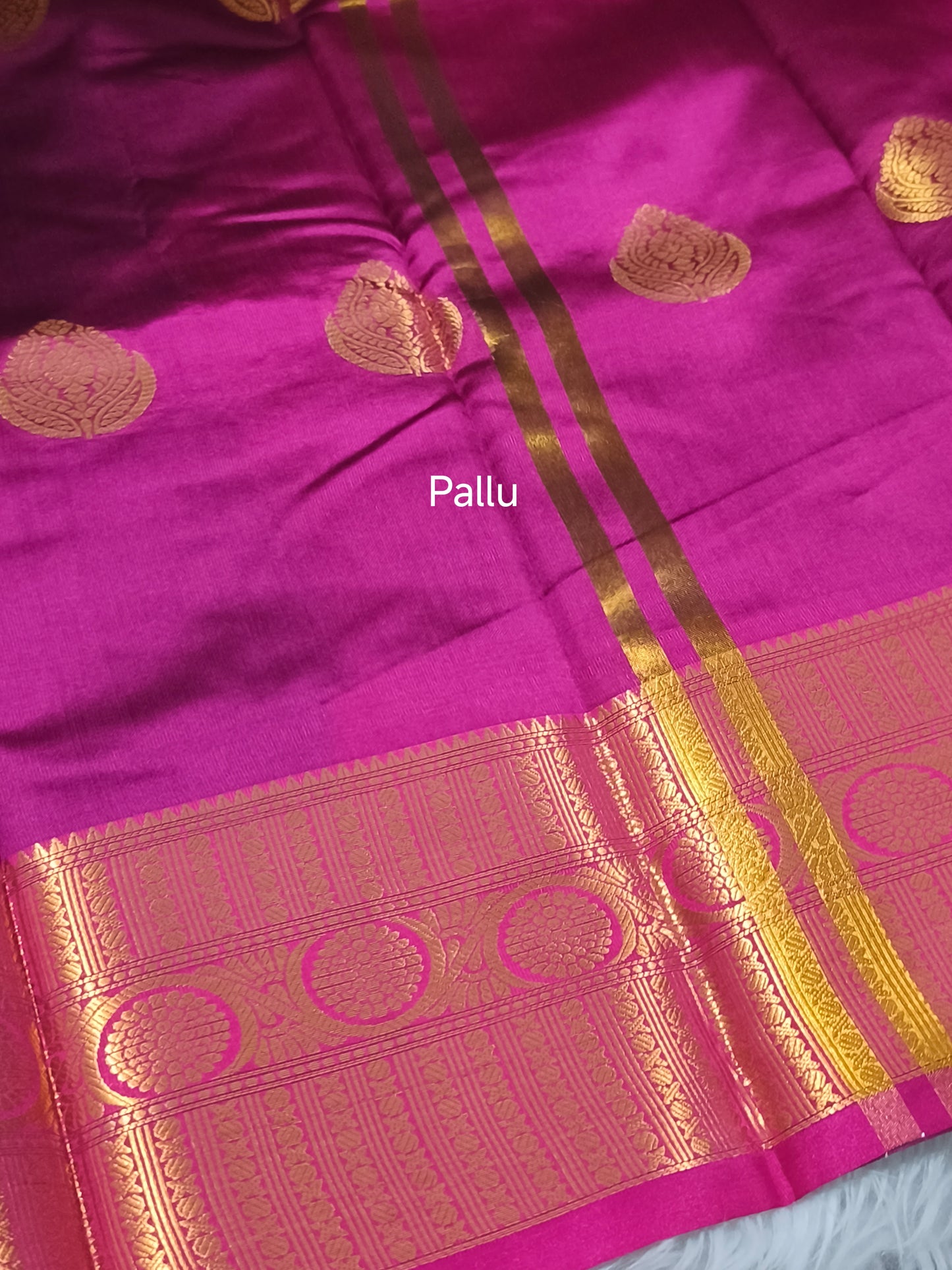 Luxury Semi Soft Silk Saree (Navy Blue)