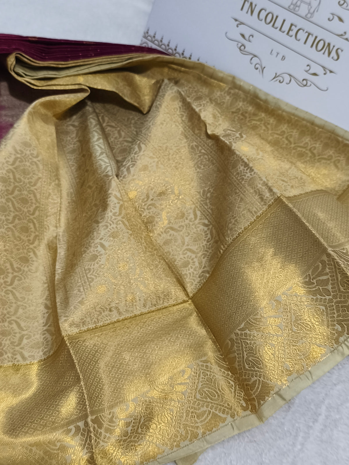 Premium kanchi Checked Semi Silk Saree