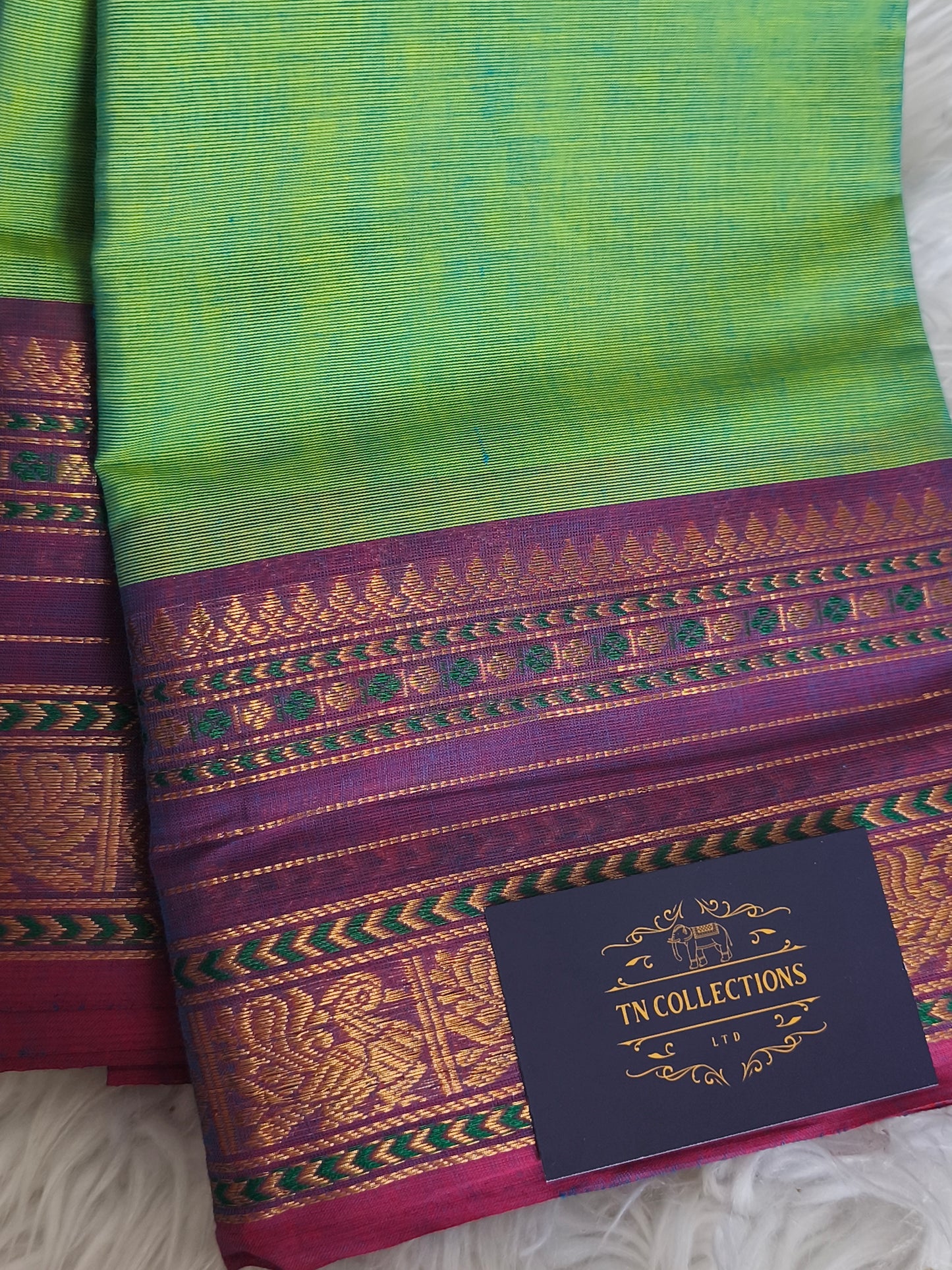 Pure handloom kanchi cotton saree