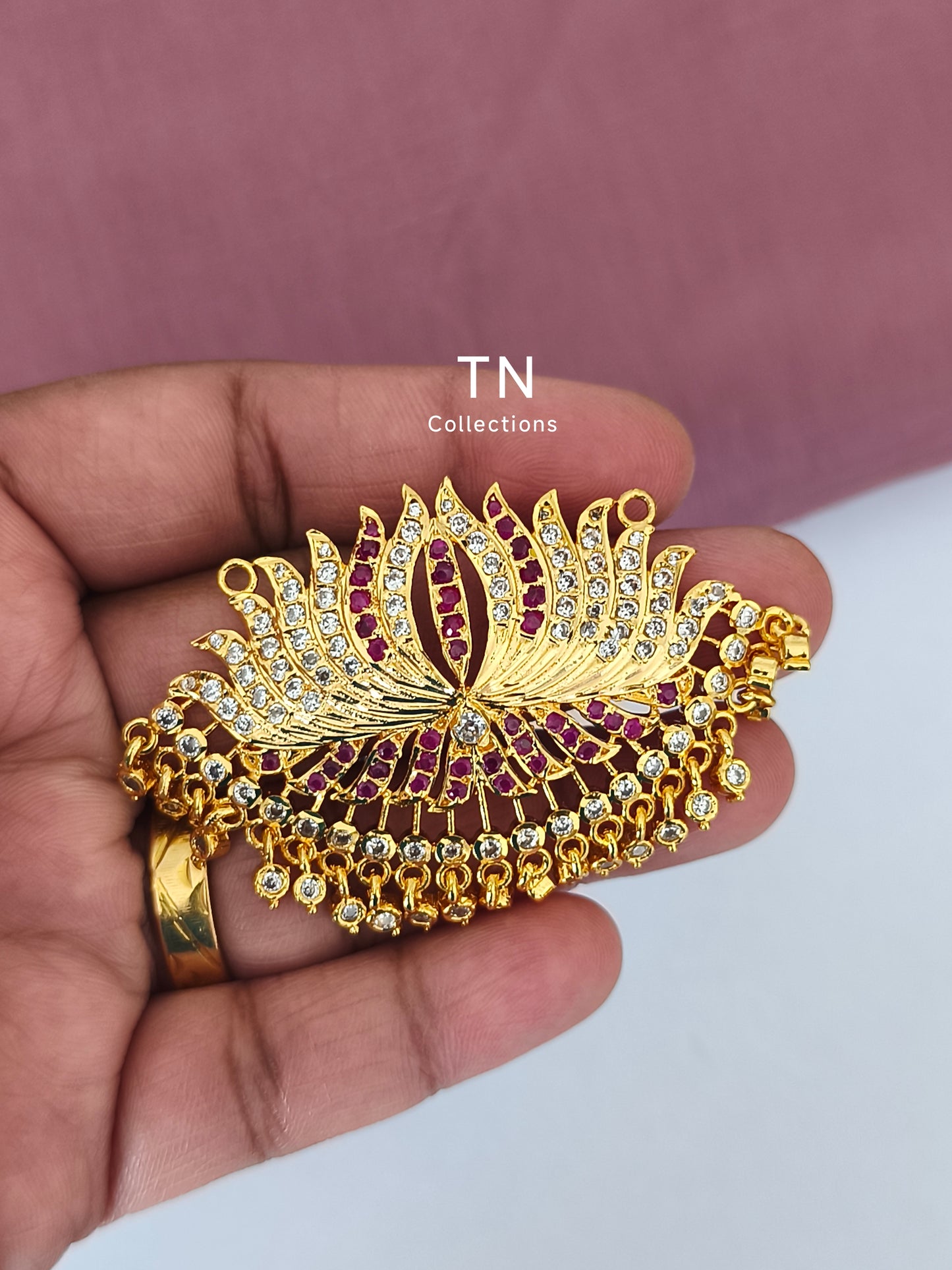 Micro gold plated Traditional Lotus Pathakkam