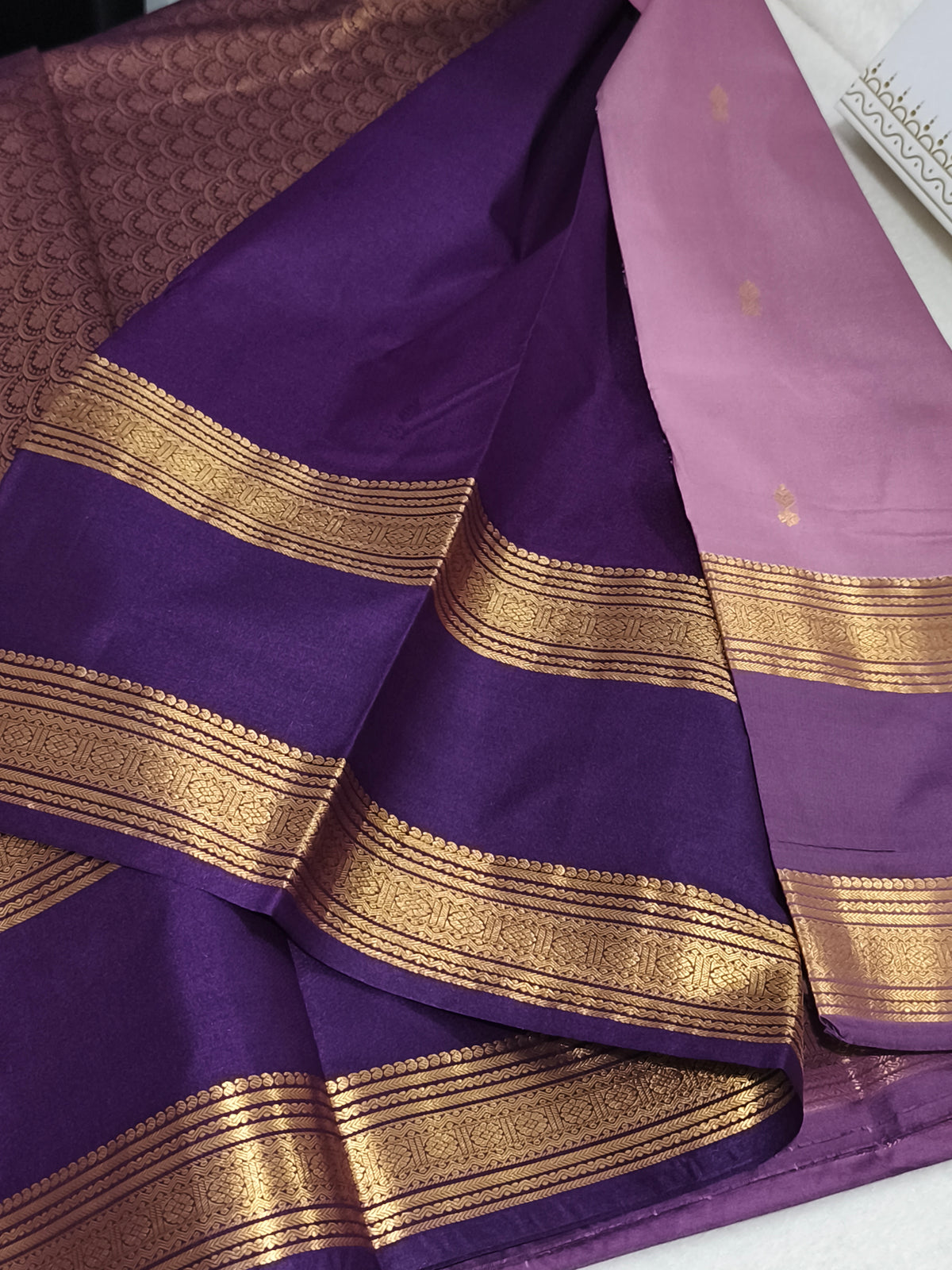 Trendy Semi Soft Silk Saree with contrast blouse and rich pallu