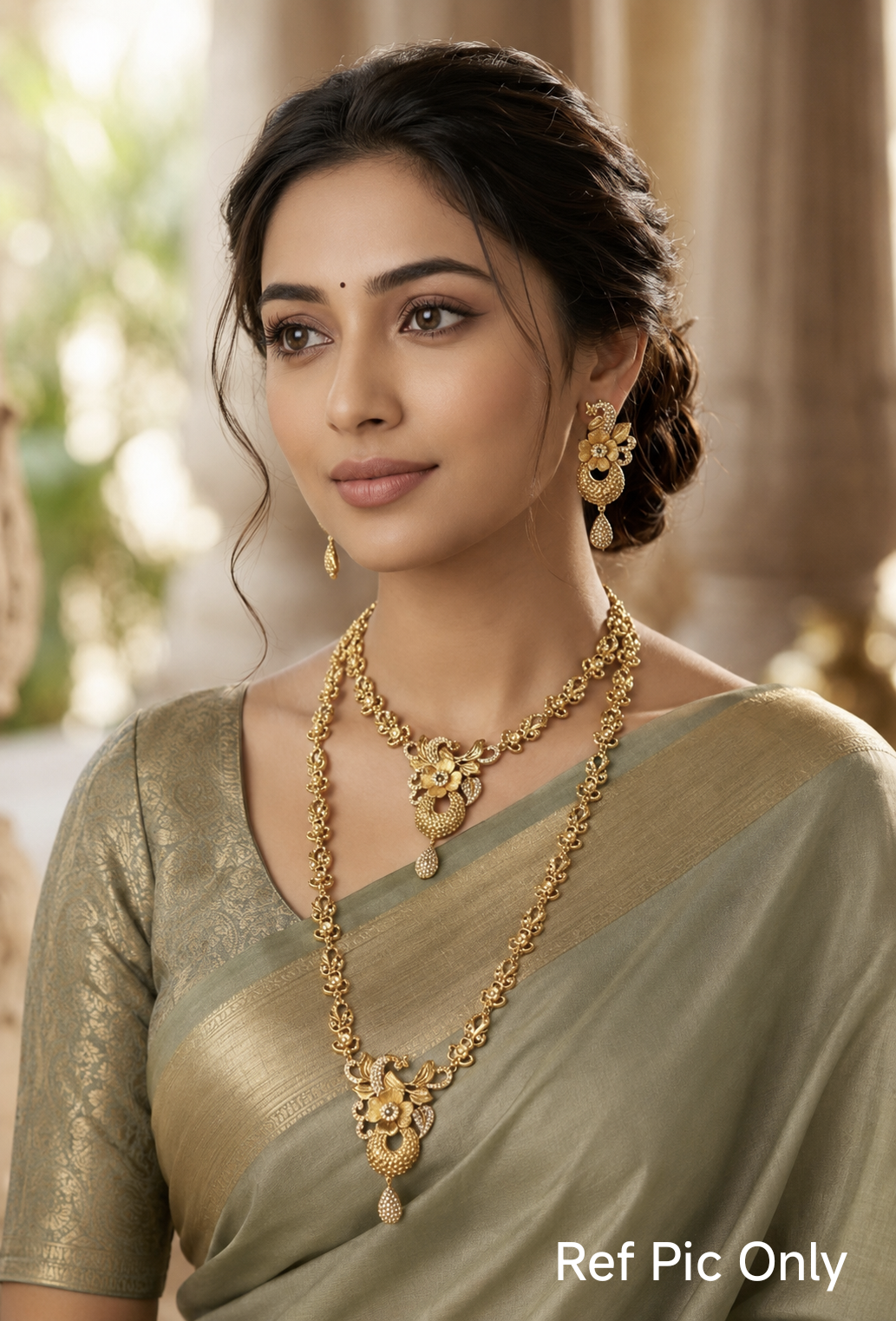 Matte Finish Trendy Semi Bridal Set