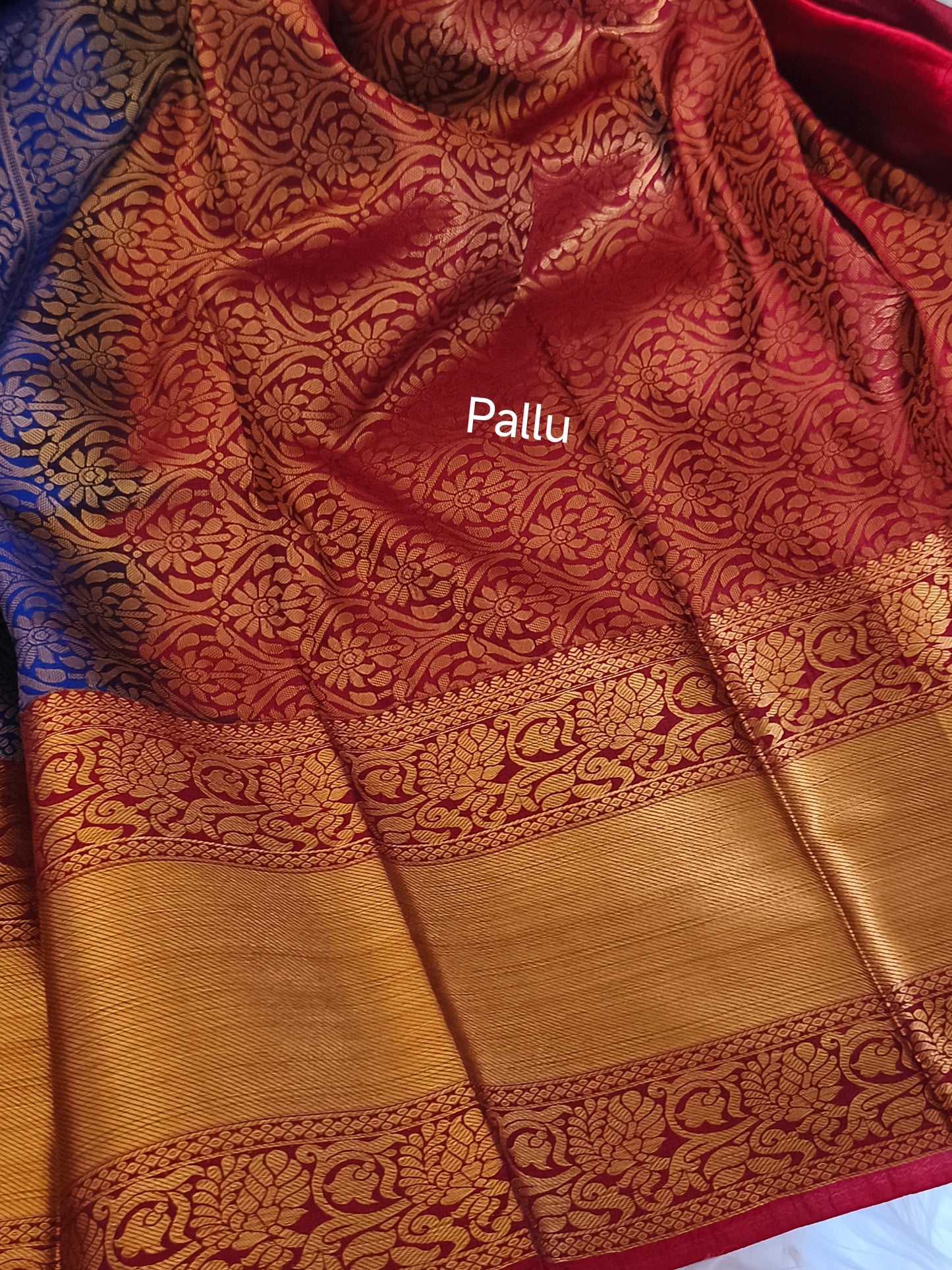 Premium Kanchi Semi silk saree