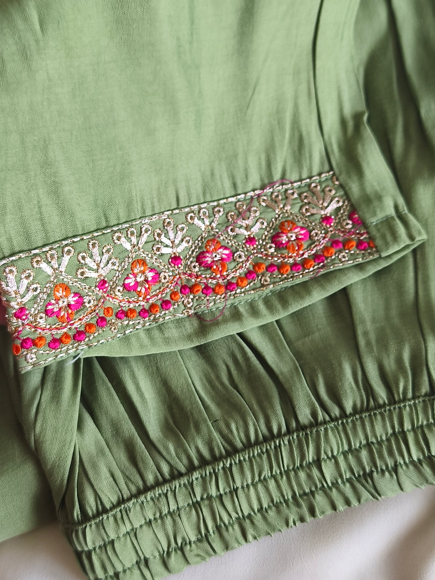 Pastel green Readymade Shalwar