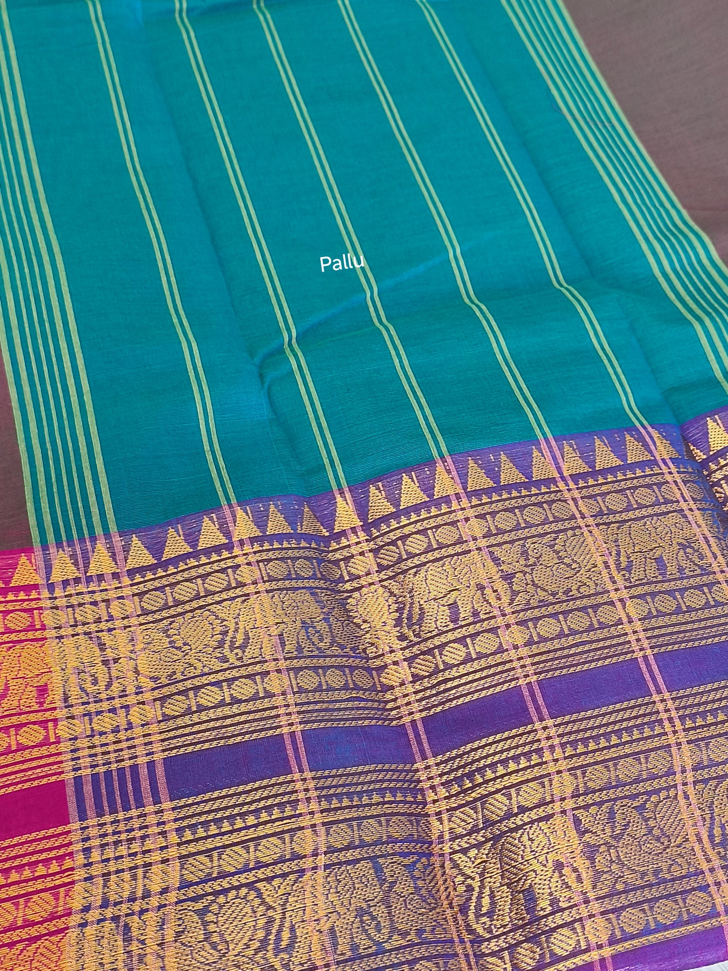 Pure handloom kanchi cotton saree