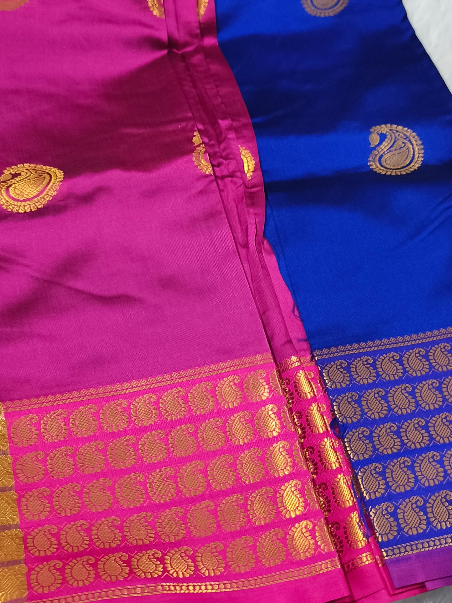 Luxury Semi Soft Silk Saree (Royal Blue)