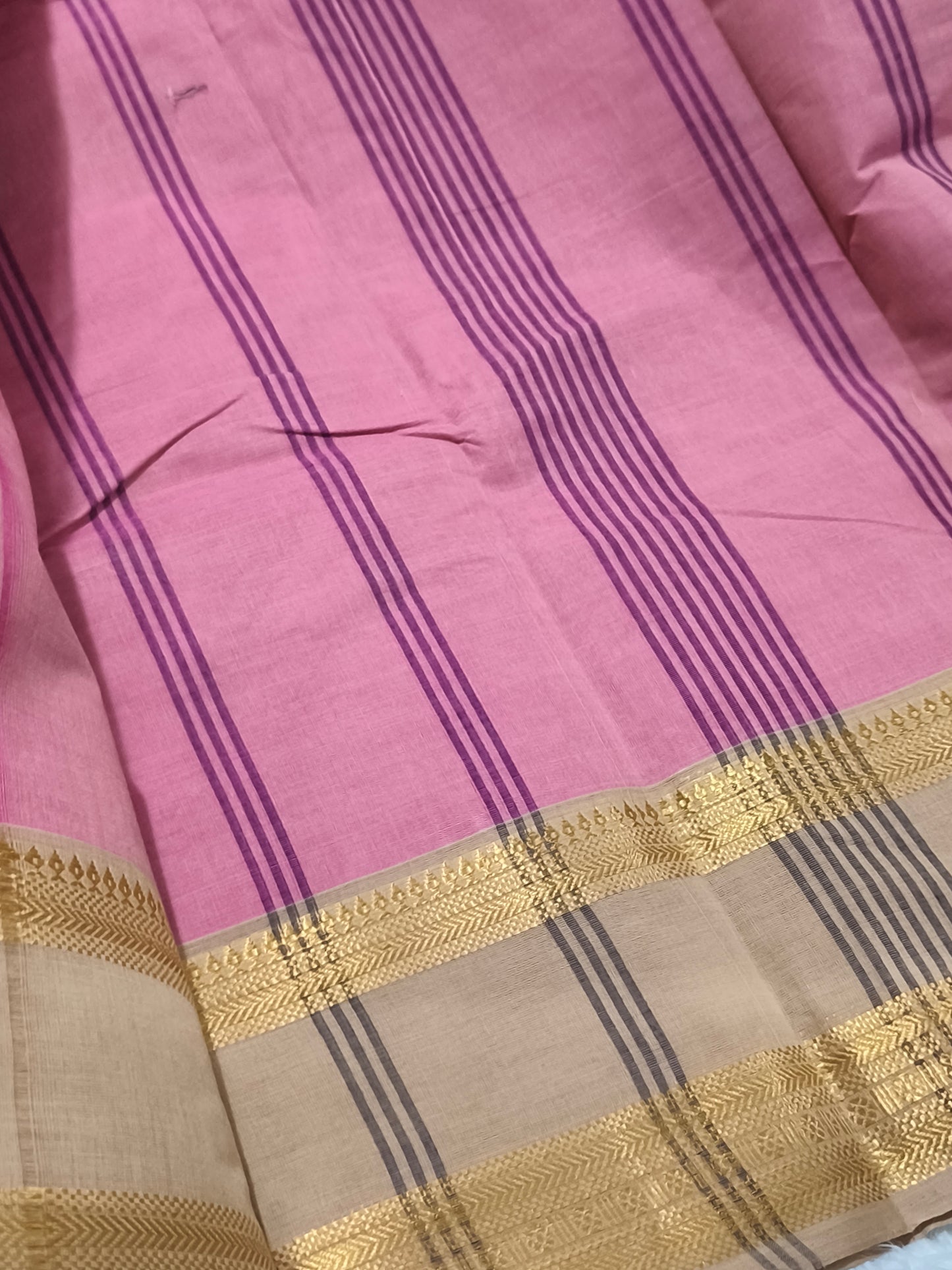 Pink Chettinad Pure cotton Saree