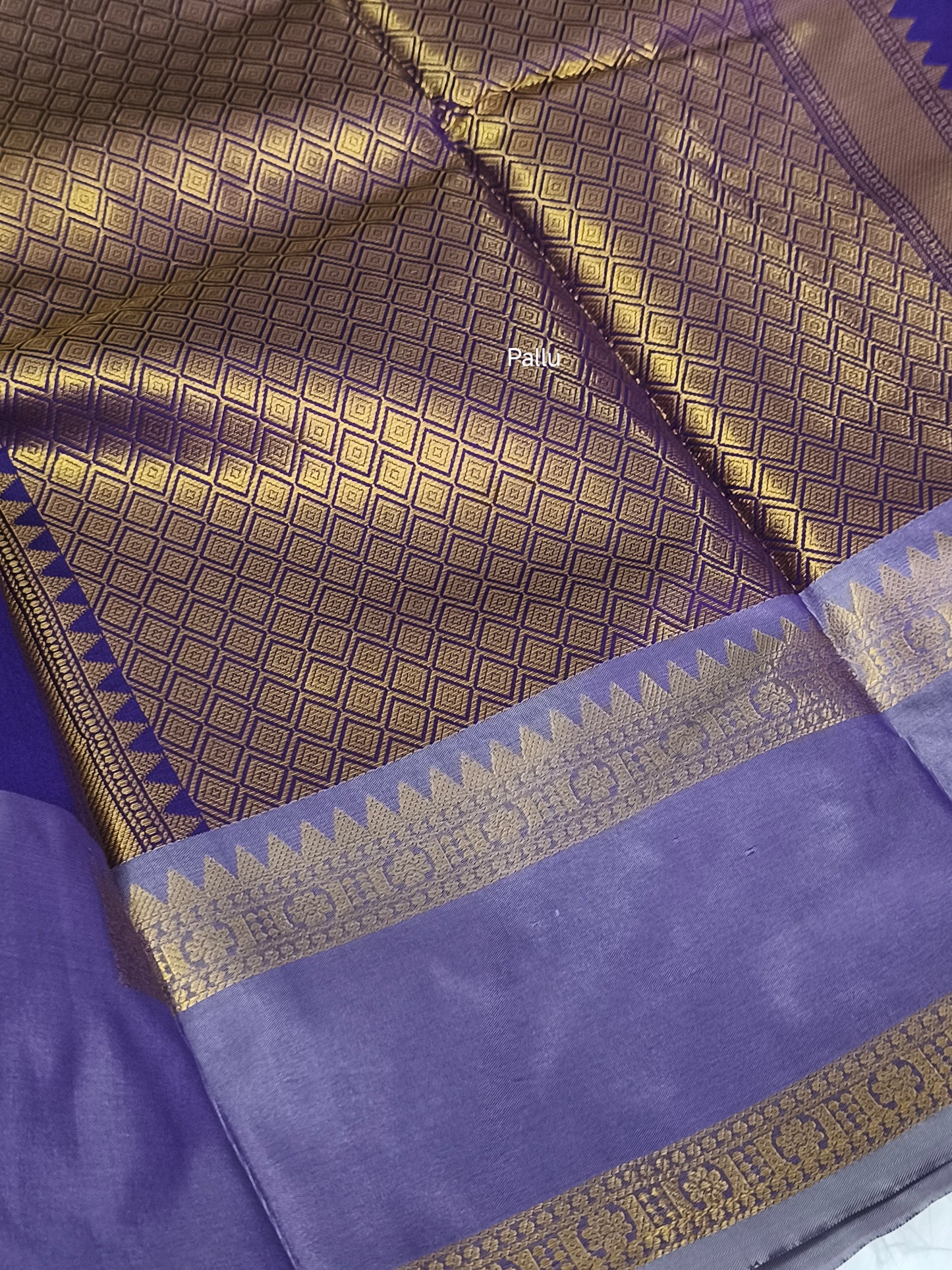 Semi Soft Silk Saree (Purple)