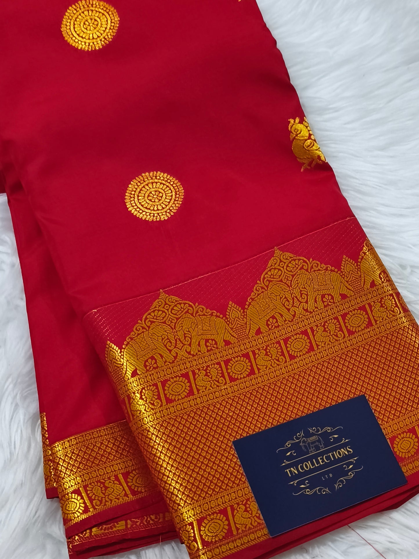 Red Premium Soft Silk Saree