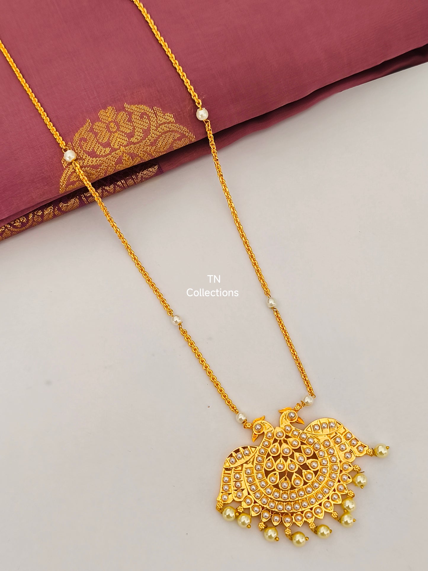 Micro gold plated Shell Pearl Pathakkam Set