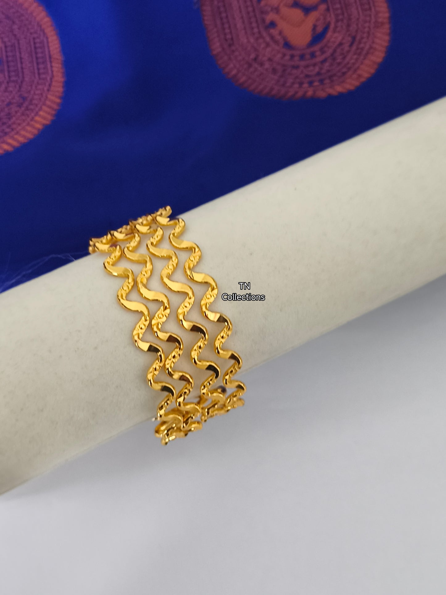 Micro gold plated Traditional Bangles Set
