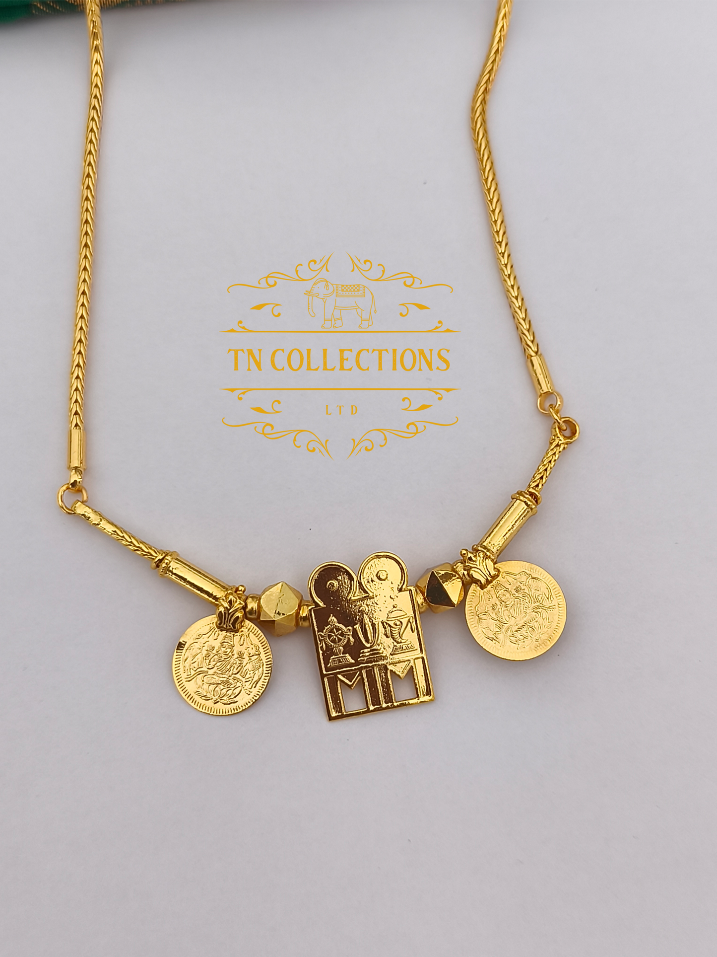 One gram gold plated Traditional Southindian style Thalichain (Thirumangalyam)