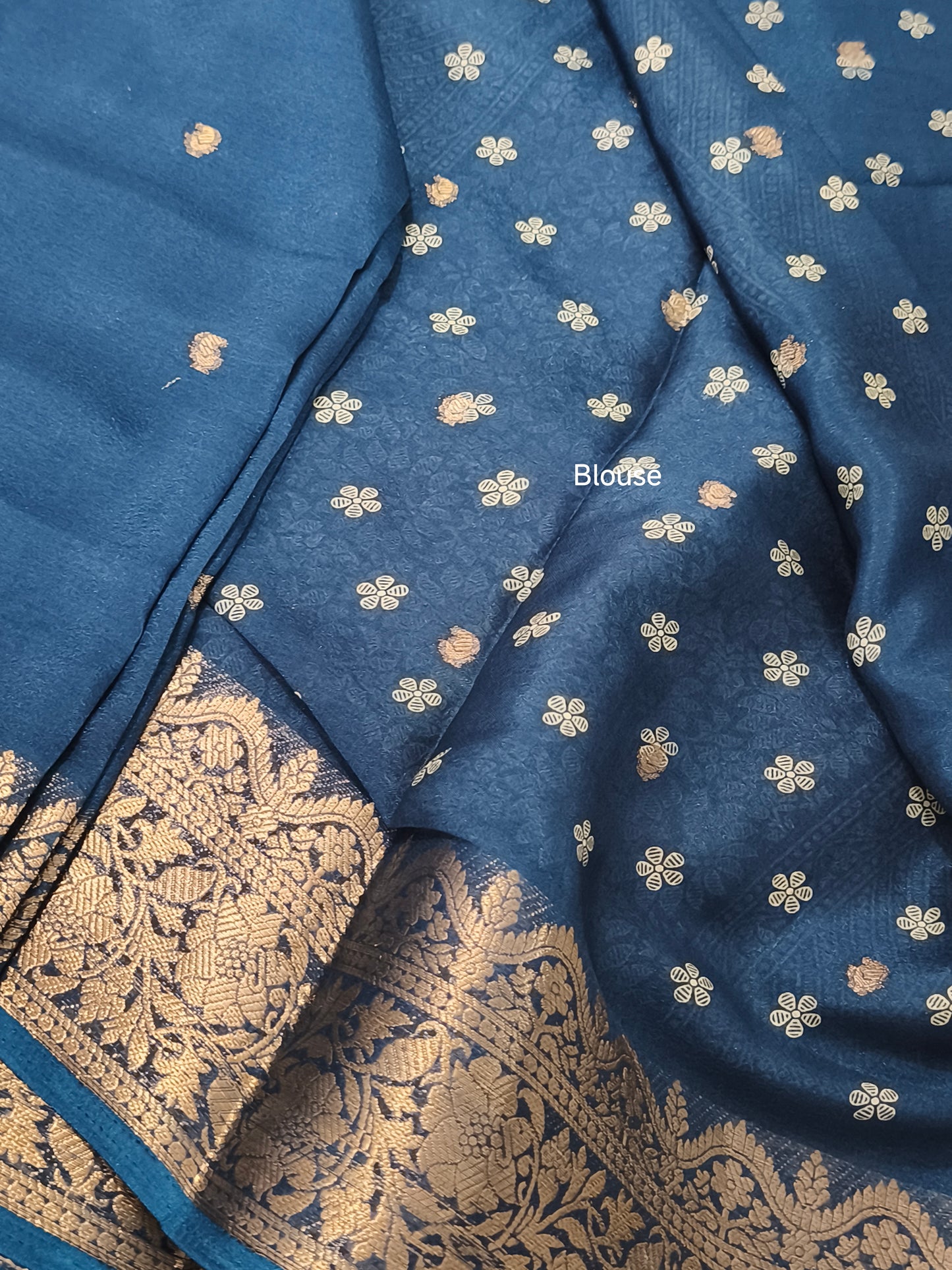 Soft Georgette saree (Blue)