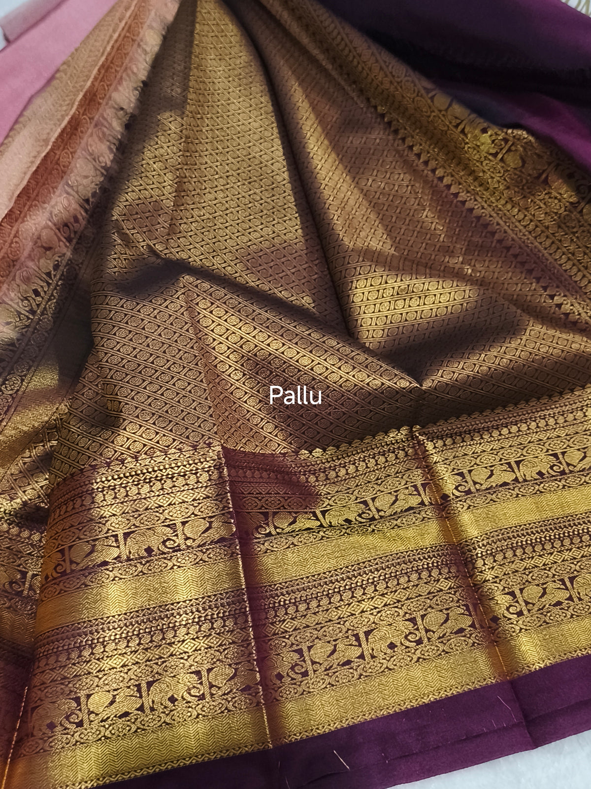 Premium kanchi semi silk saree