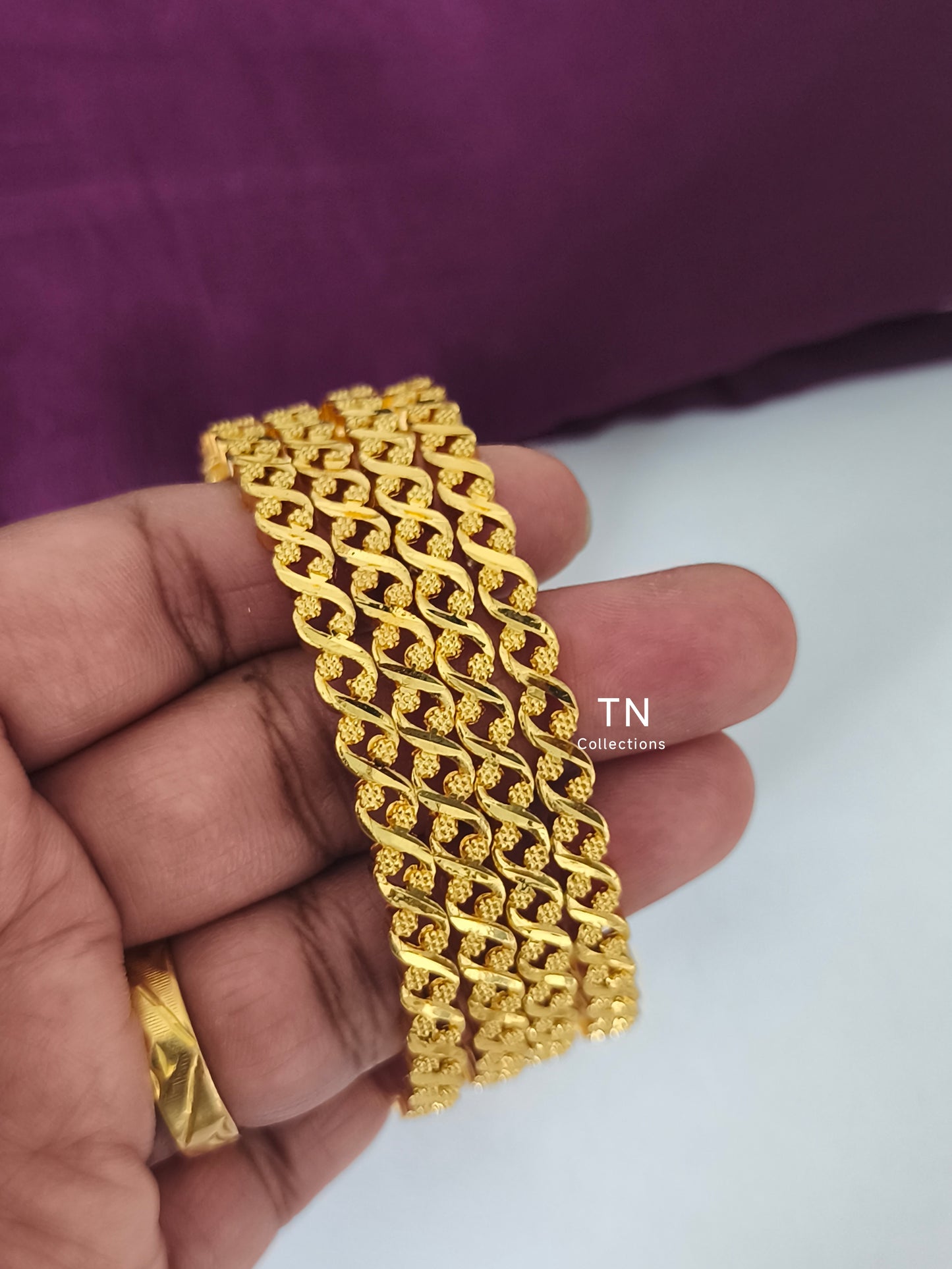 One gram gold forming Bangles Size 2.8