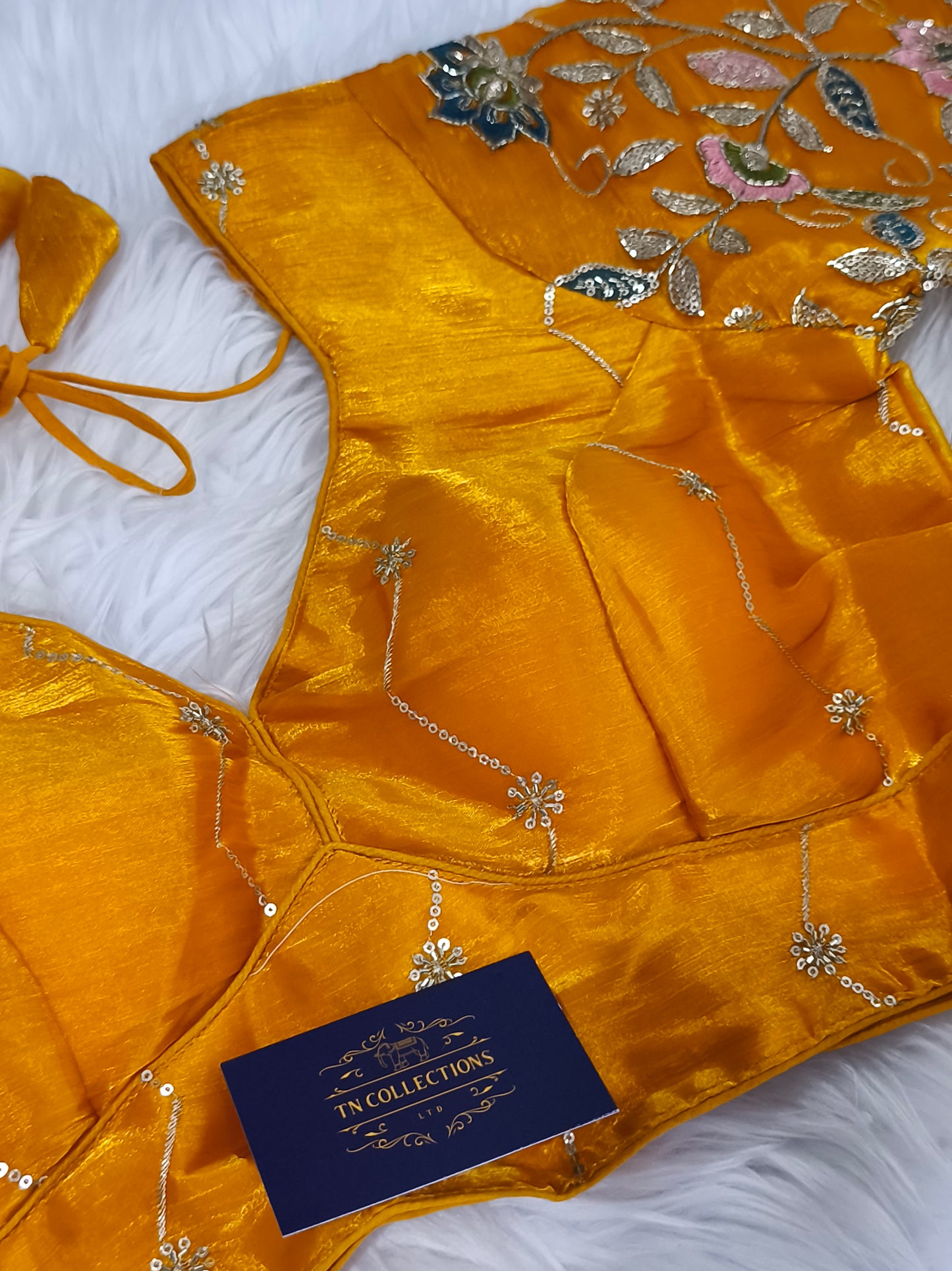 Readymade Saree Blouse (Yellow)
