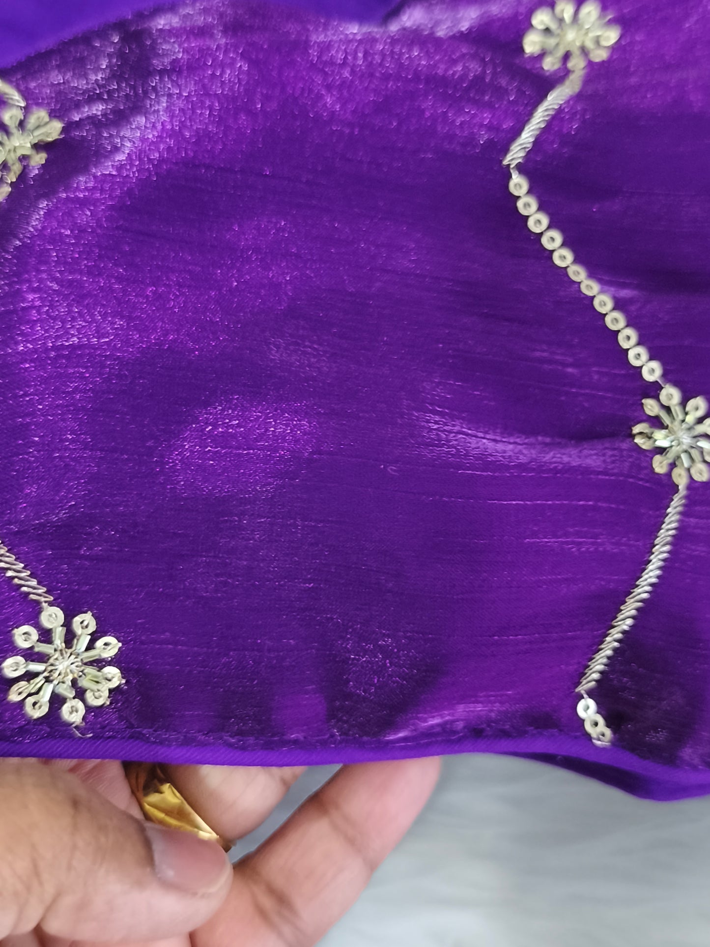 Readymade Saree Blouse(Purple)