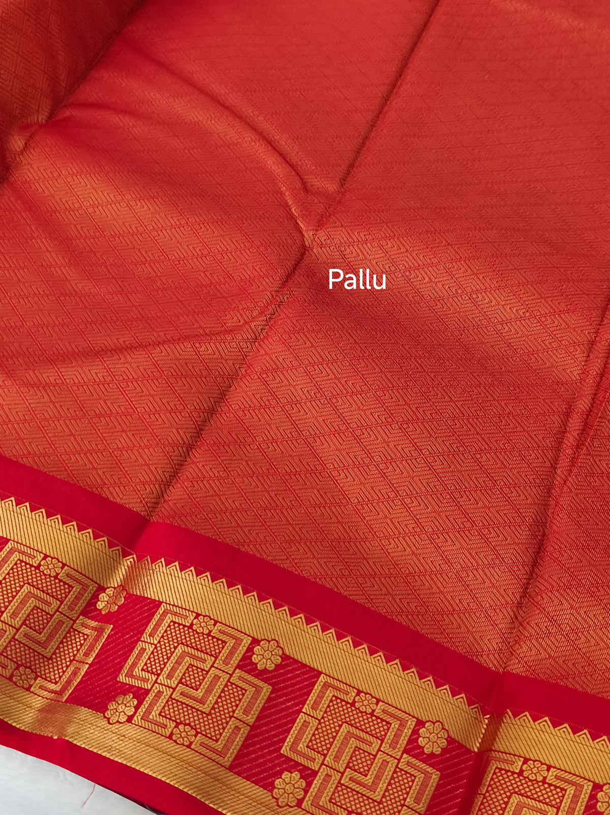 kanchi Semi Silk Saree with contrast blouse
