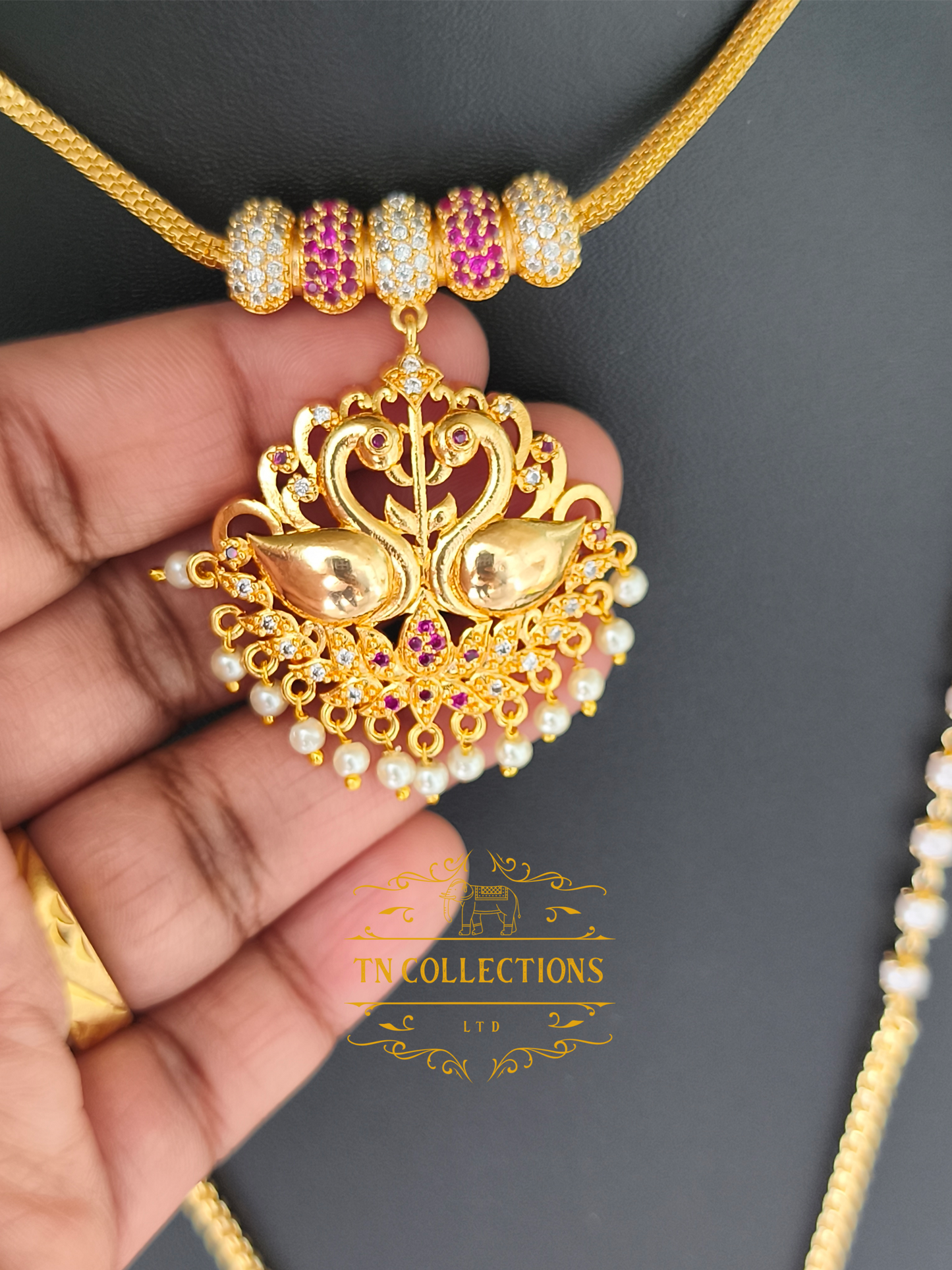 Micro Gold plated Traditional Semi Bridal Set