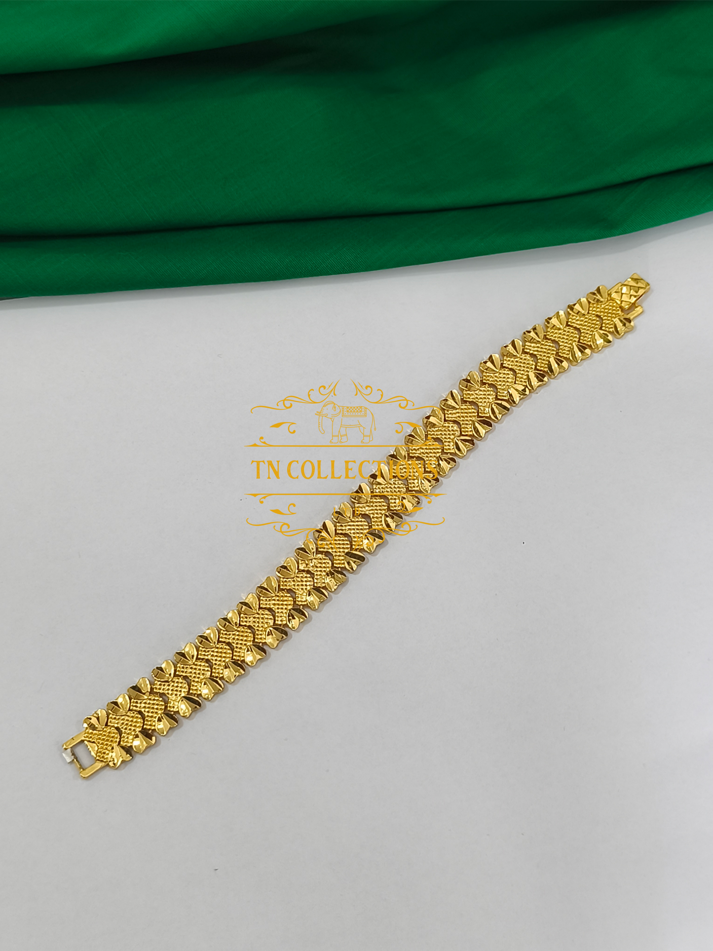 Trendy Gold Plated Men's Bracelet