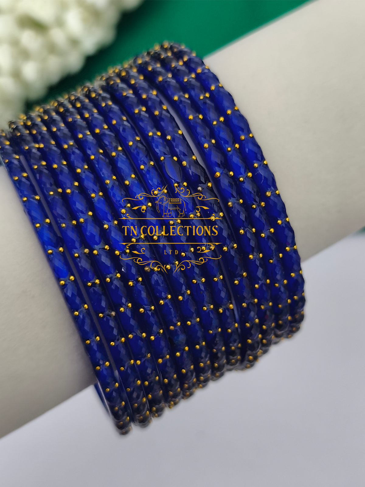 Trendy Raindrop Glass Bangles